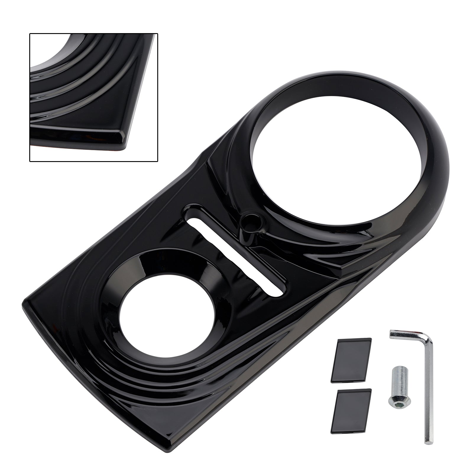 Softail FLSTC FXST Street Glide Gas Tank Dash Panel Insert Cover