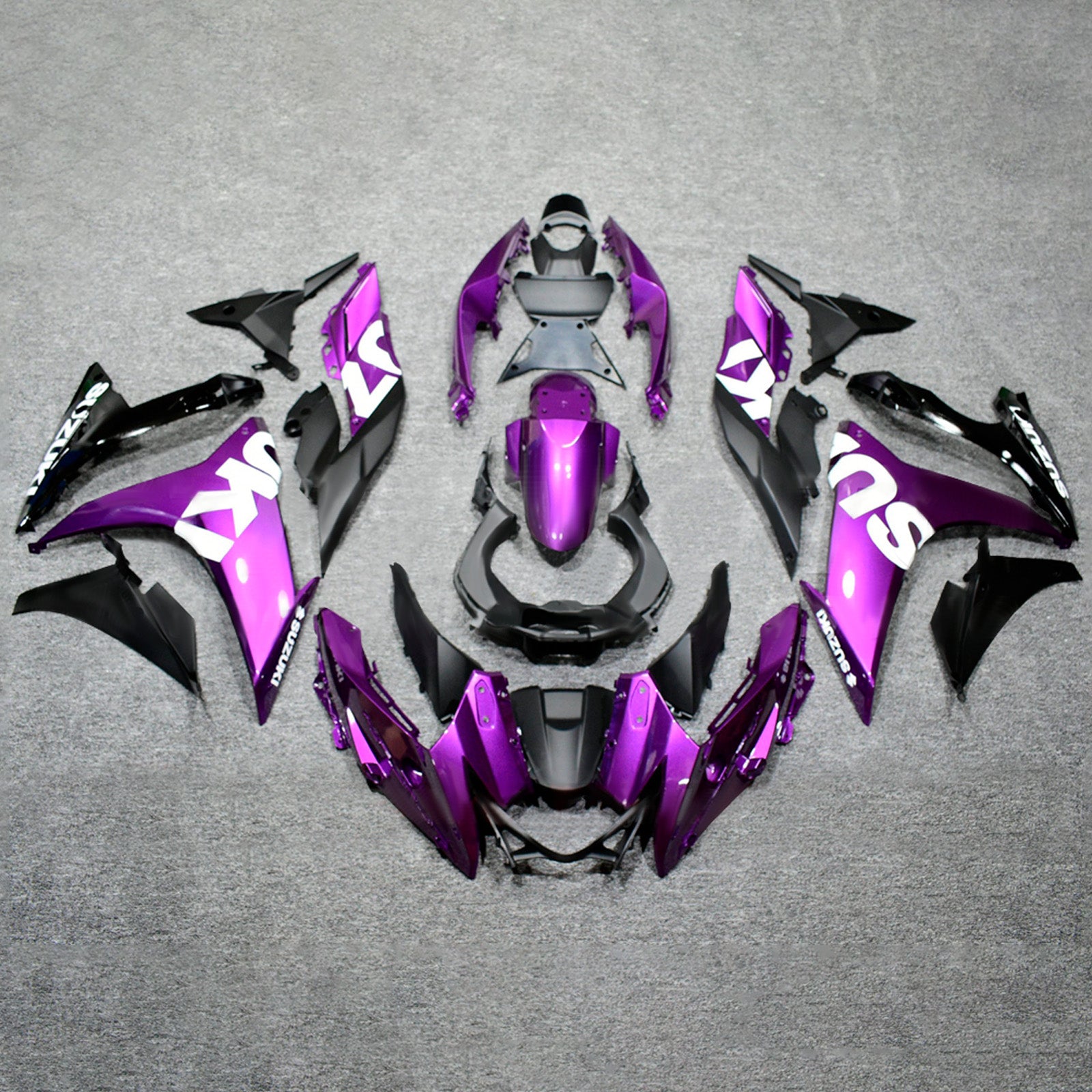 Amotopart 2017-2020 Suzuki GSX250R Purple Black White Fairing Kit