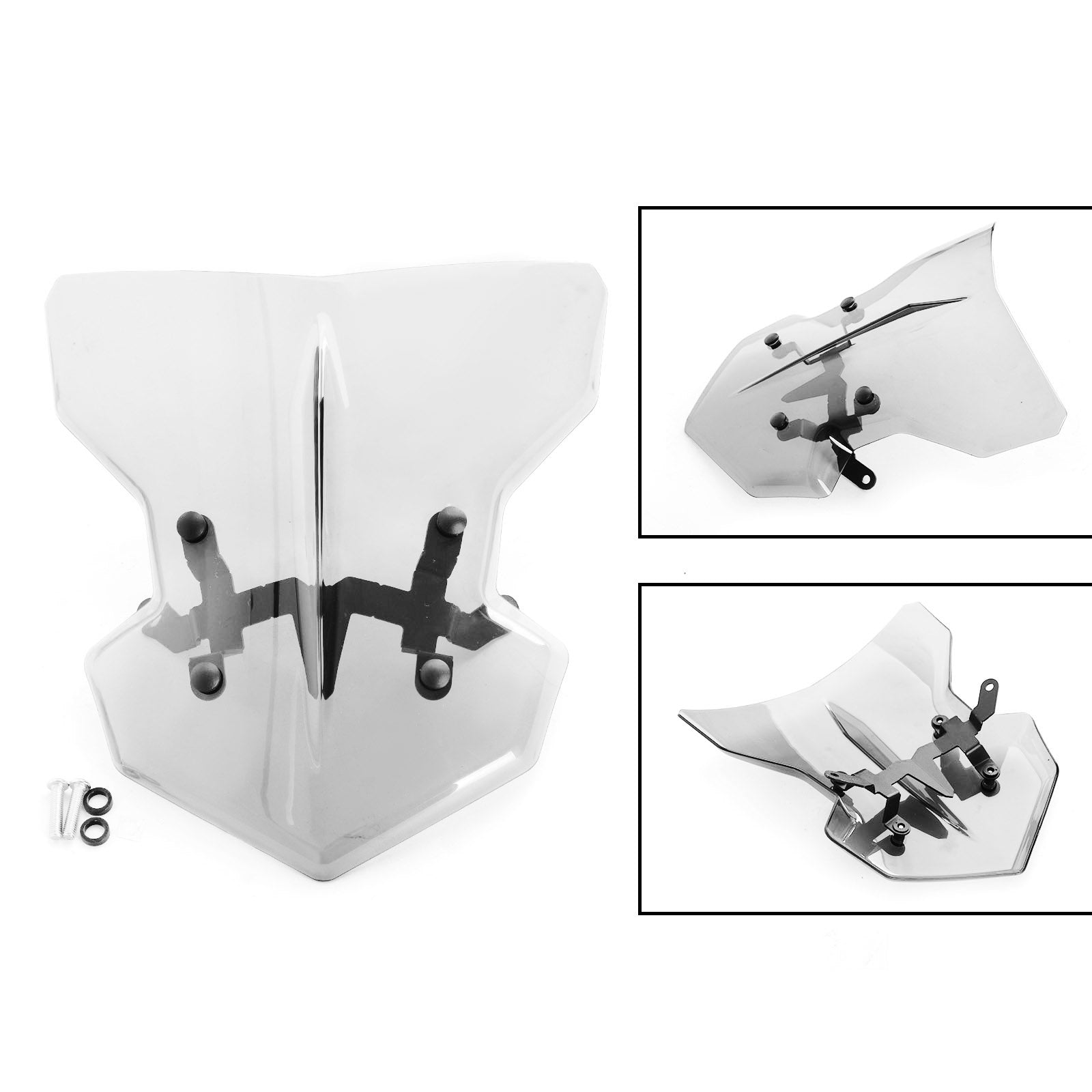 2020-2022 Yamaha MT-03 Motorcycle Windscreen Windshield Shield Protector Gray