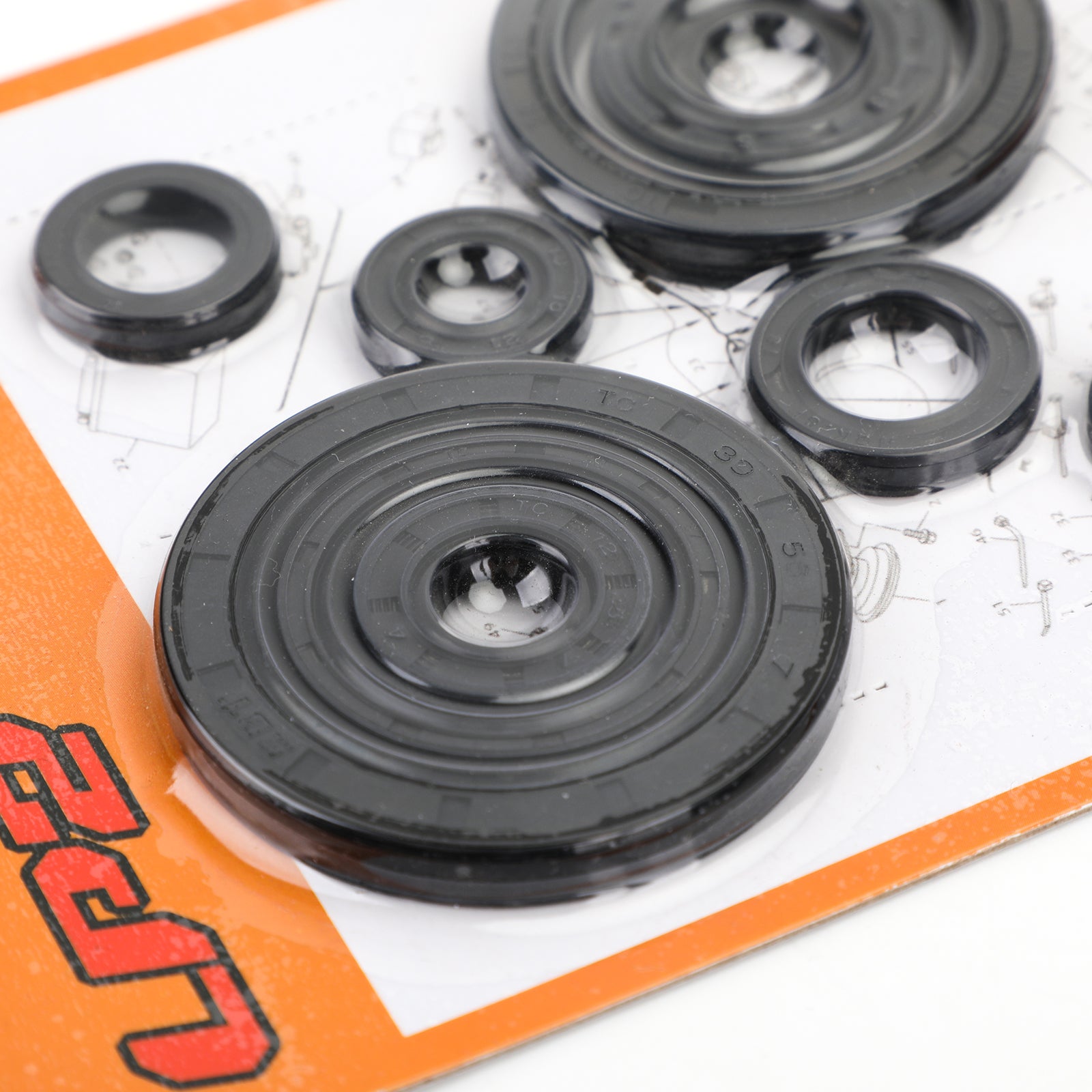 10pcs 04-17 Honda CRF250R CRF250X Complete Engine Oil Seal Crankcase Kit