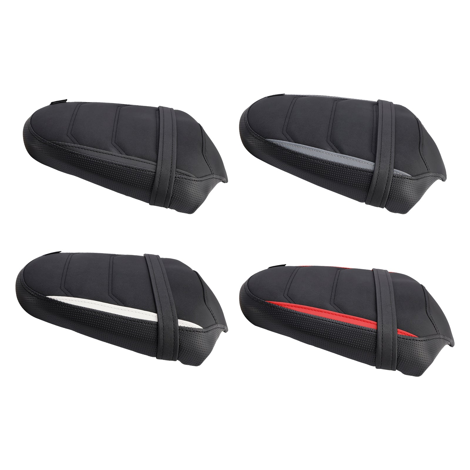 2024-2025 Triumph Daytona 660 Baksätet Passagerarkudde Flat Pu White Red