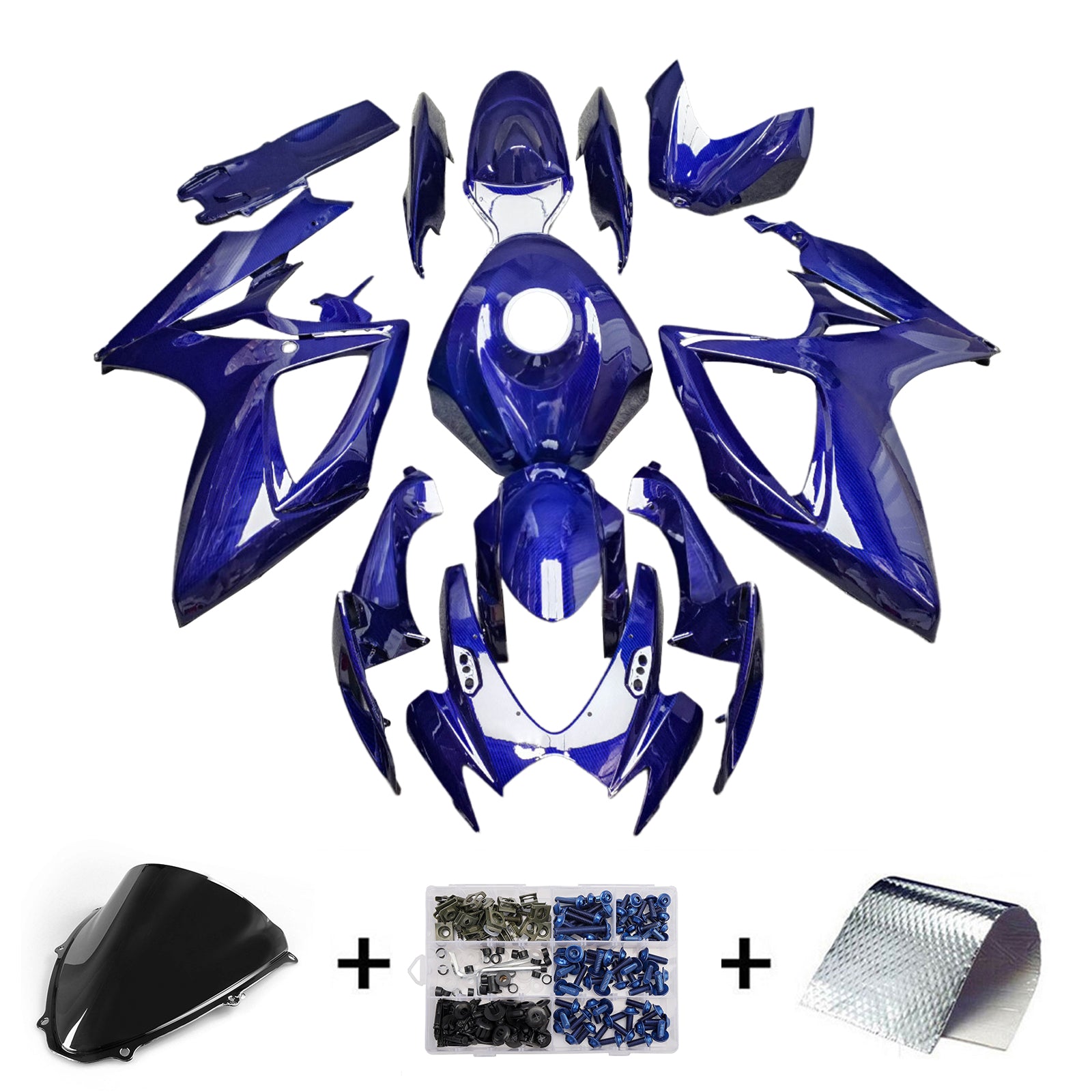 Amotopart 2006-2007 Suzuki GSXR 600/750 Blue Fairing Kit