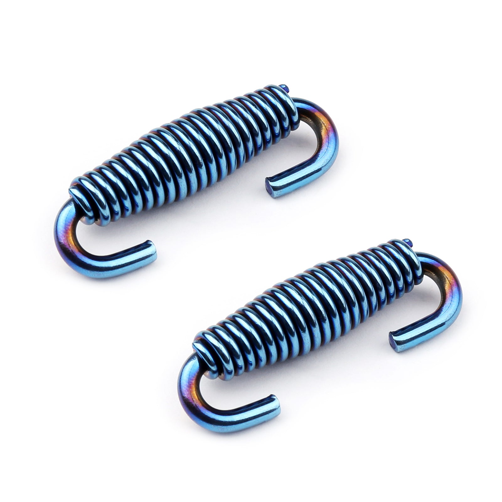 2pc bu tip rör avgaser ljuddämpare stål ljuddämpare rostfritt moto fjäderavgas