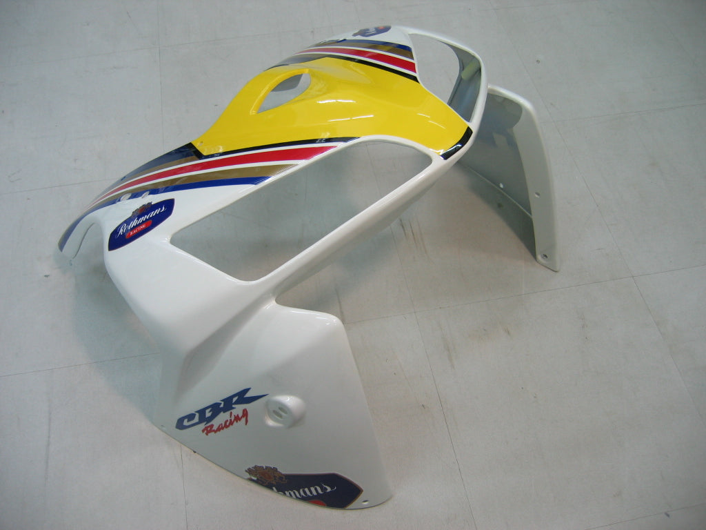 Amotopart 2005-2006 Honda CBR600RR Yellow & Blue Style2 Fairing Kit