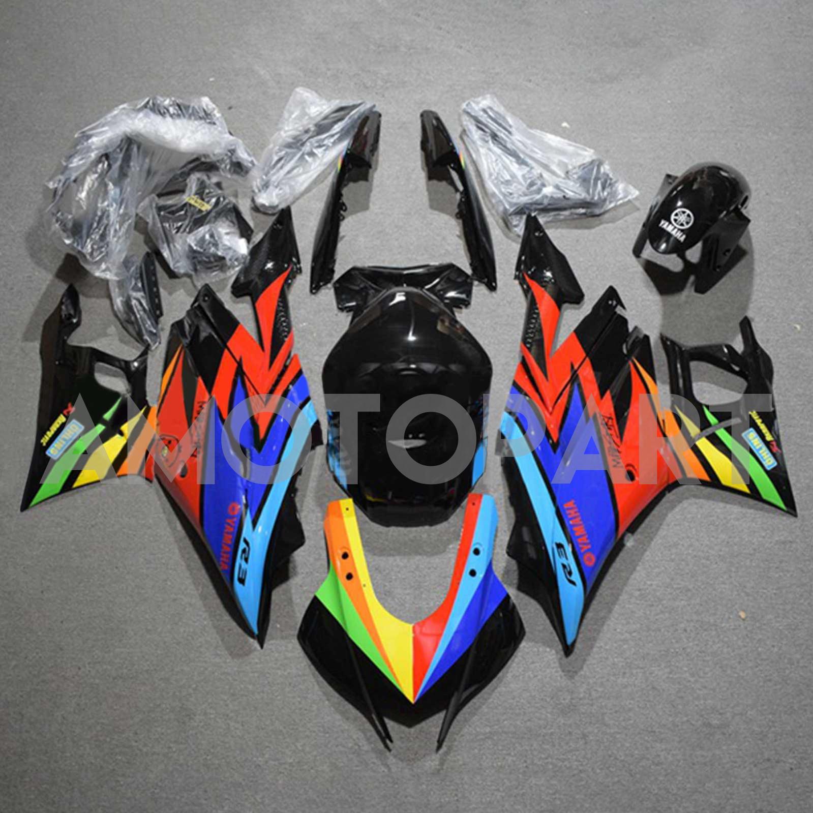 Amotopart 2022-2024 Yamaha YZF-R3 R25 MulticoloroN-Verkleidungskit