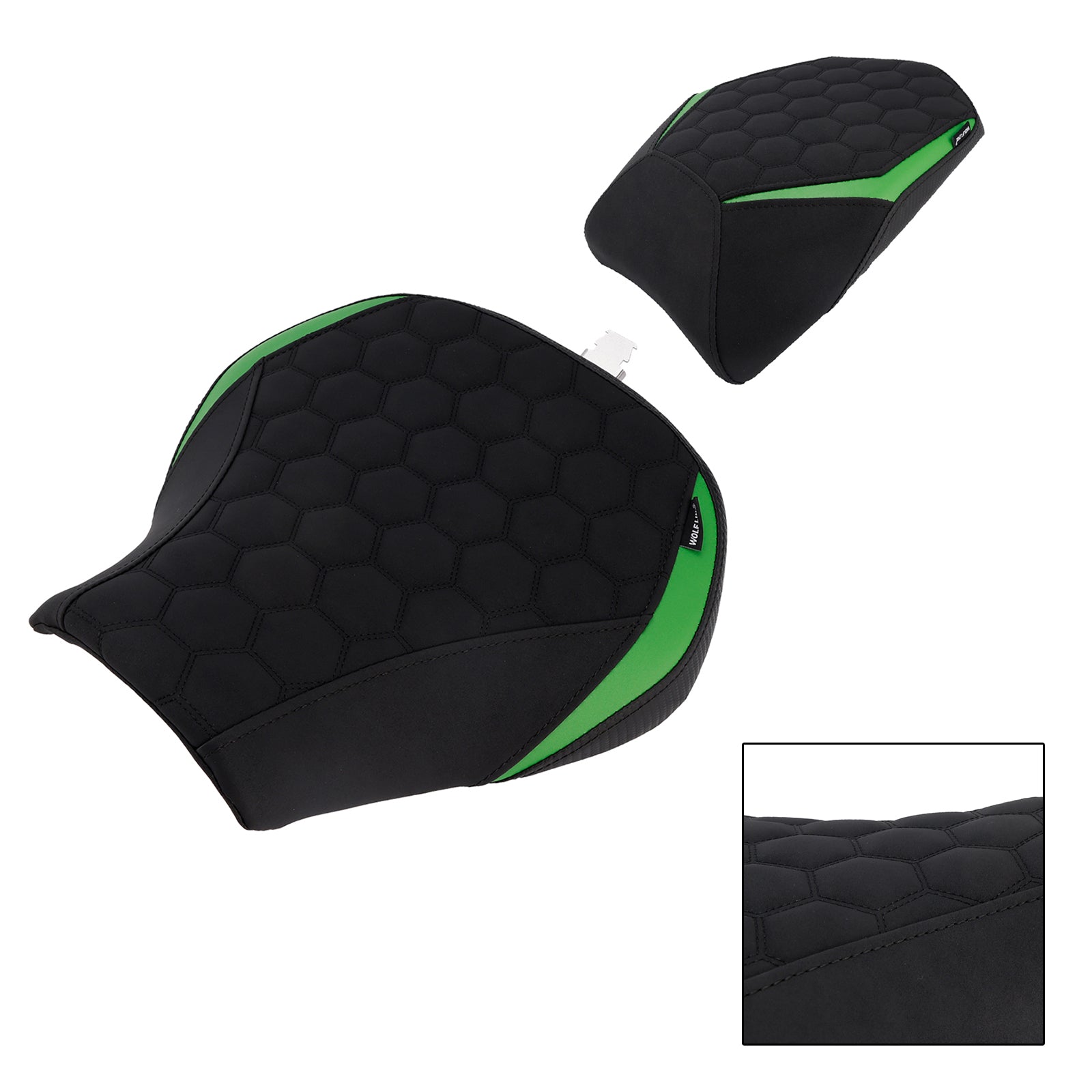 Pilote Kawasaki Ninja H2 SX 22-25&PCoussin arrière de siège Assinger Green2