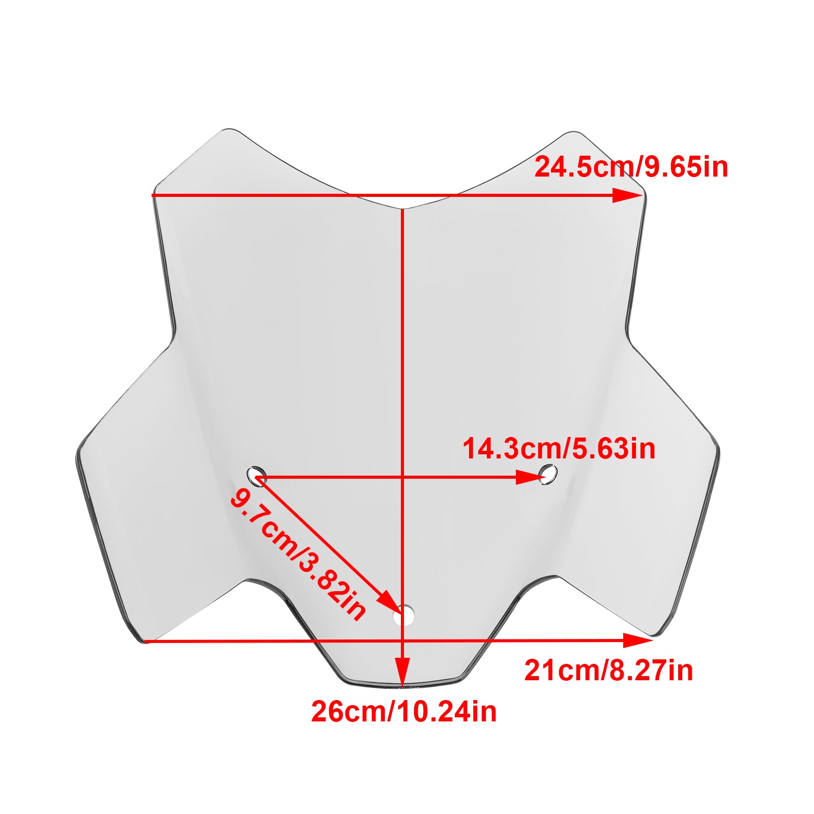 21-22 BMW S1000R Scheinwerfer-Windschutzscheibenabdeckung Windschutzscheiben-Windschutzscheibe