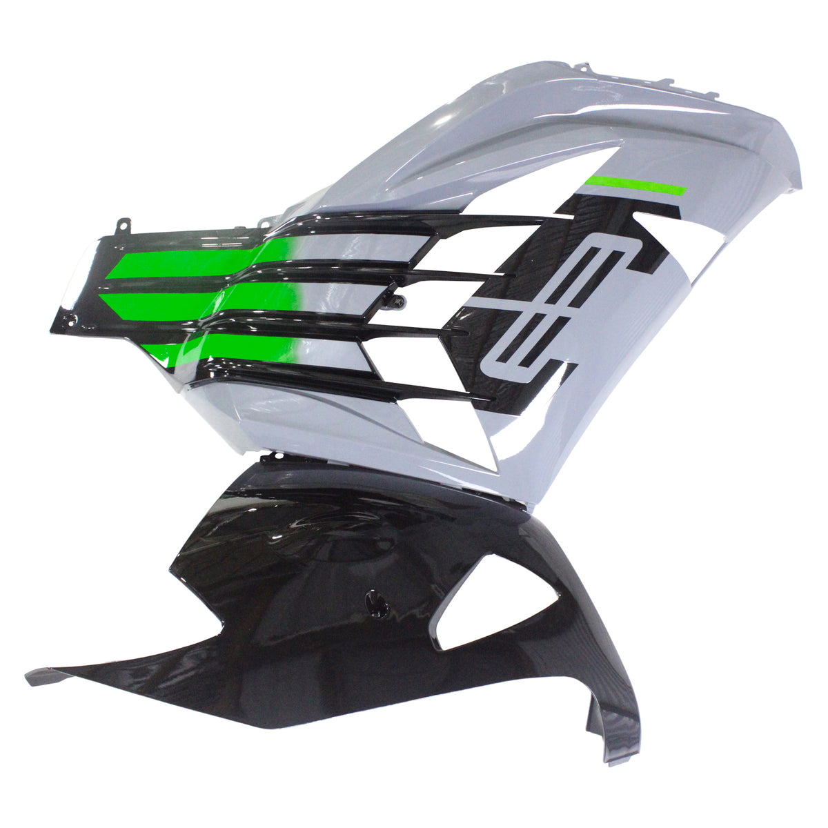 Amotopart 2012-2026 Kawasaki ZX-14R ZZR1400 Grå Sort Hvid Fairing Kit