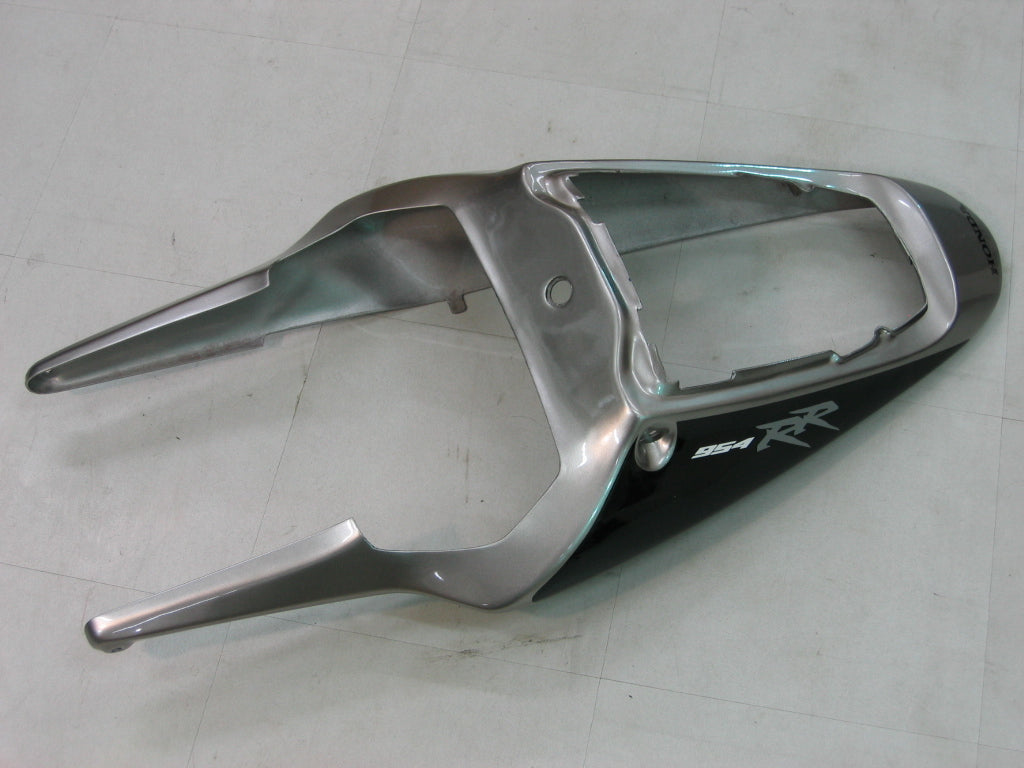 Amotopart 2002-2003 Honda CBR954 Kit de carénage noir en argent