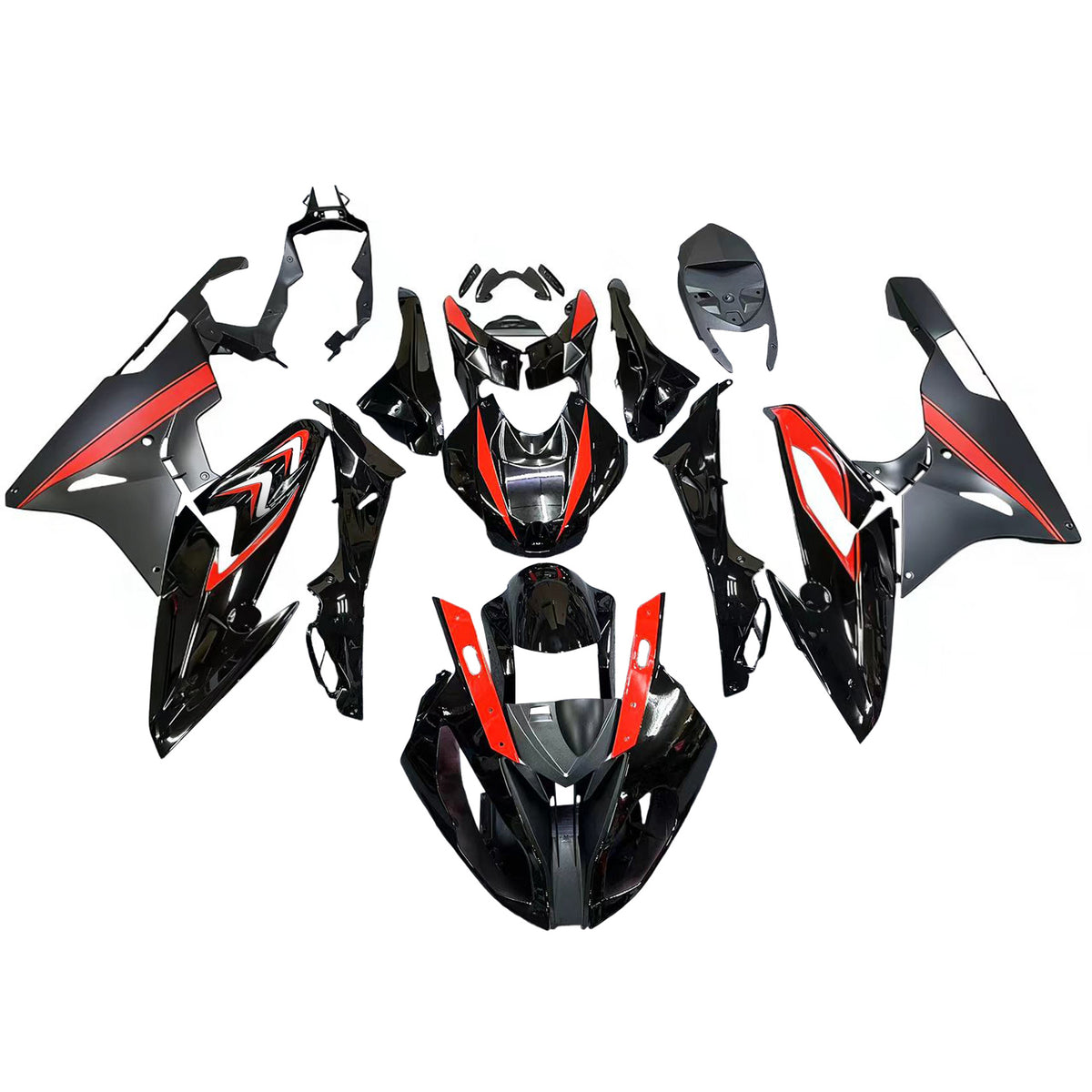 Amotopart 2015-2016 BMW S1000RR Black Orange Fairing Kit