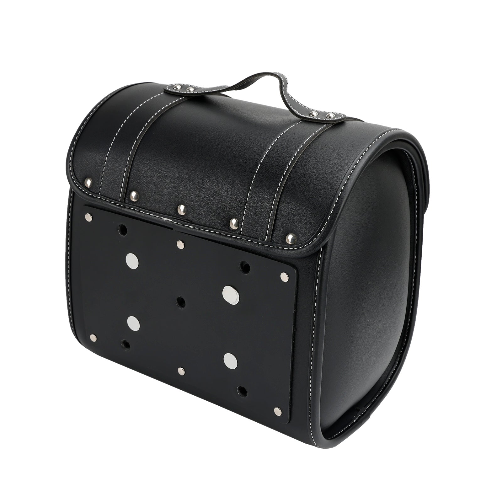 Saddlebag Side Storage Tool Bag Universal Quick Release Pu Motorcykel Brun