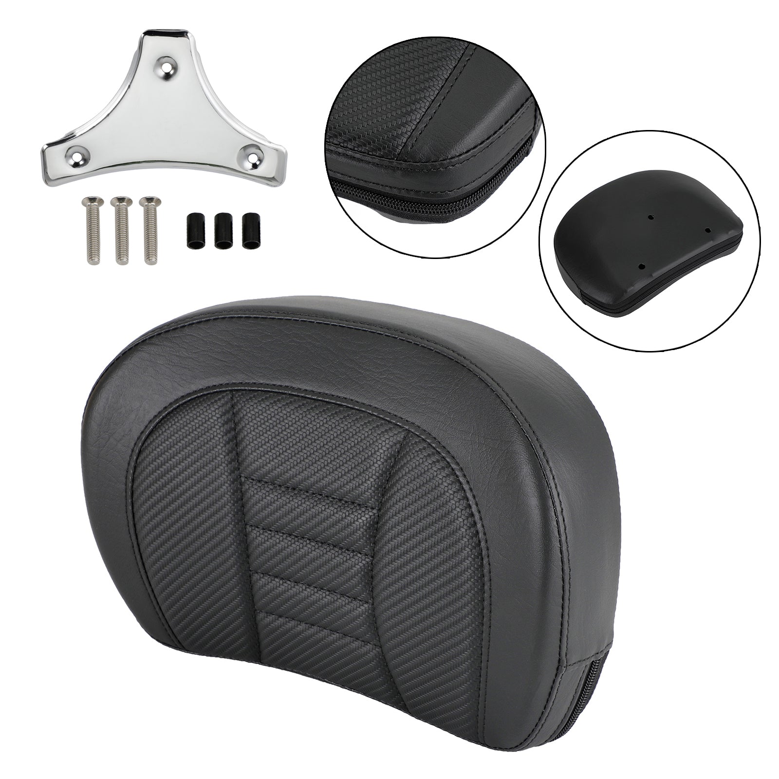 Driver Rider Sissy Bar Seat Backrest Pad for CVO Street Glide FLHXSE 2015-2021