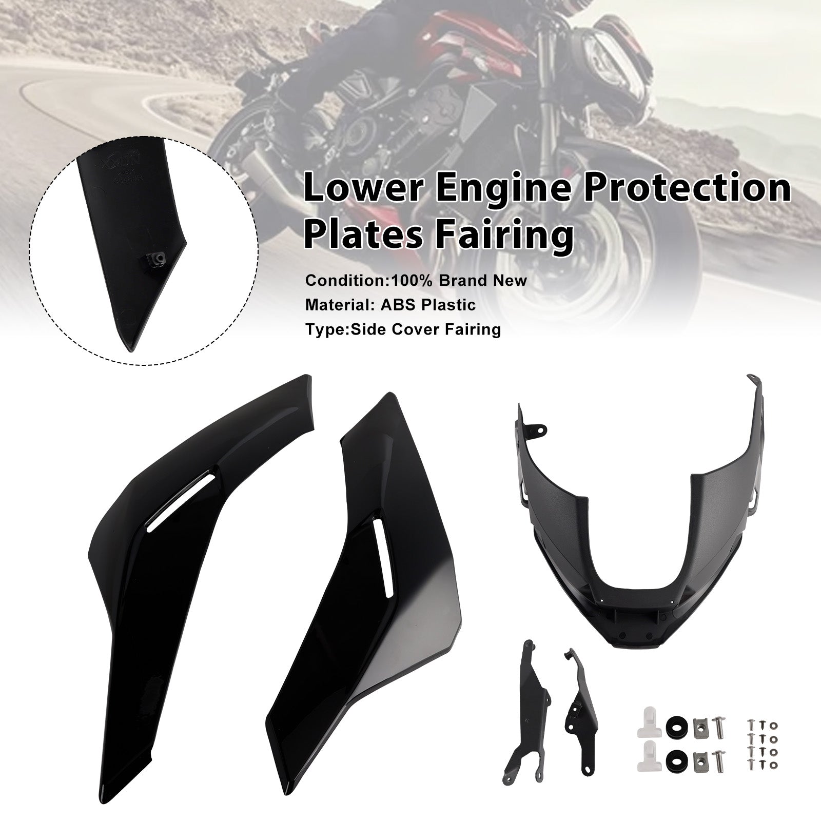 2023-2025 Street Triple 765 R/RSEngine Lower Belly Pan Panels Guard Fairing