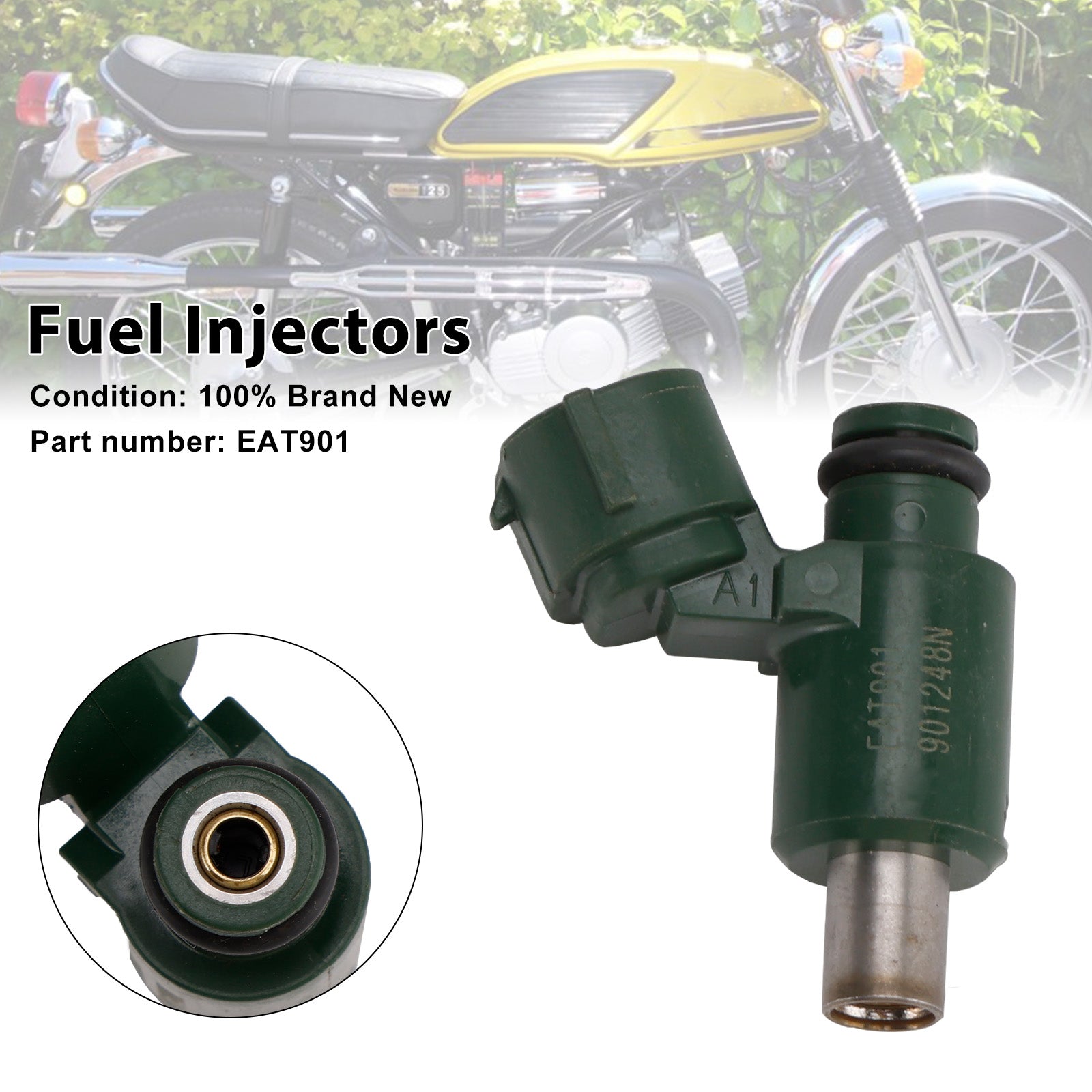 Suzuki Moped Motorcycle UU125T-2 UY125T EAT901 Fuel Injectors