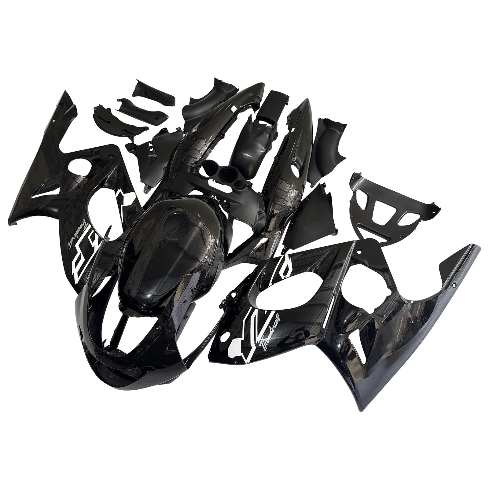 Amotopart 1996-2007 Yamaha YZF 600R Thundercat Black Fairing Kit