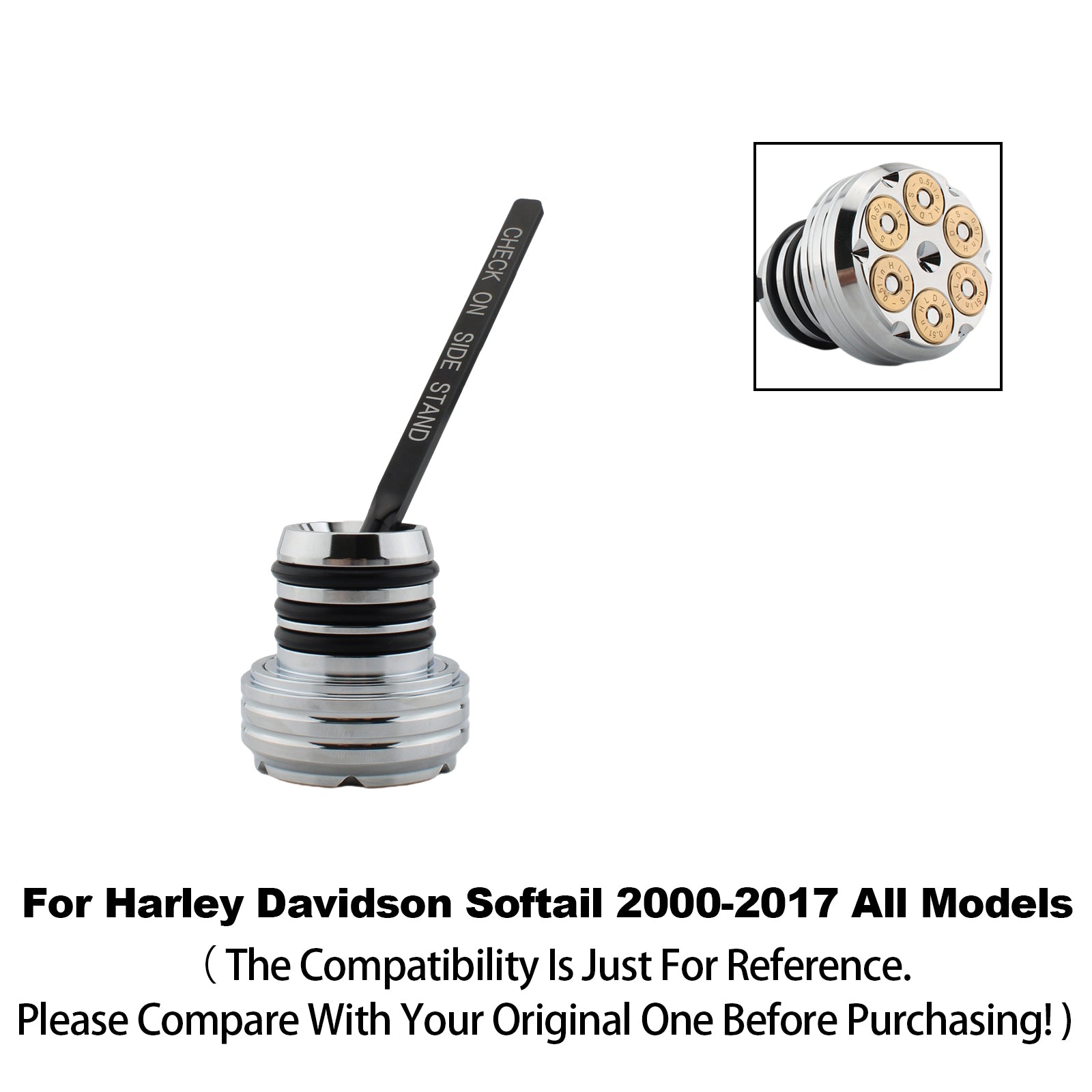 2000-2017 Softail All Models Oil Dipstick Tank Cap Plug