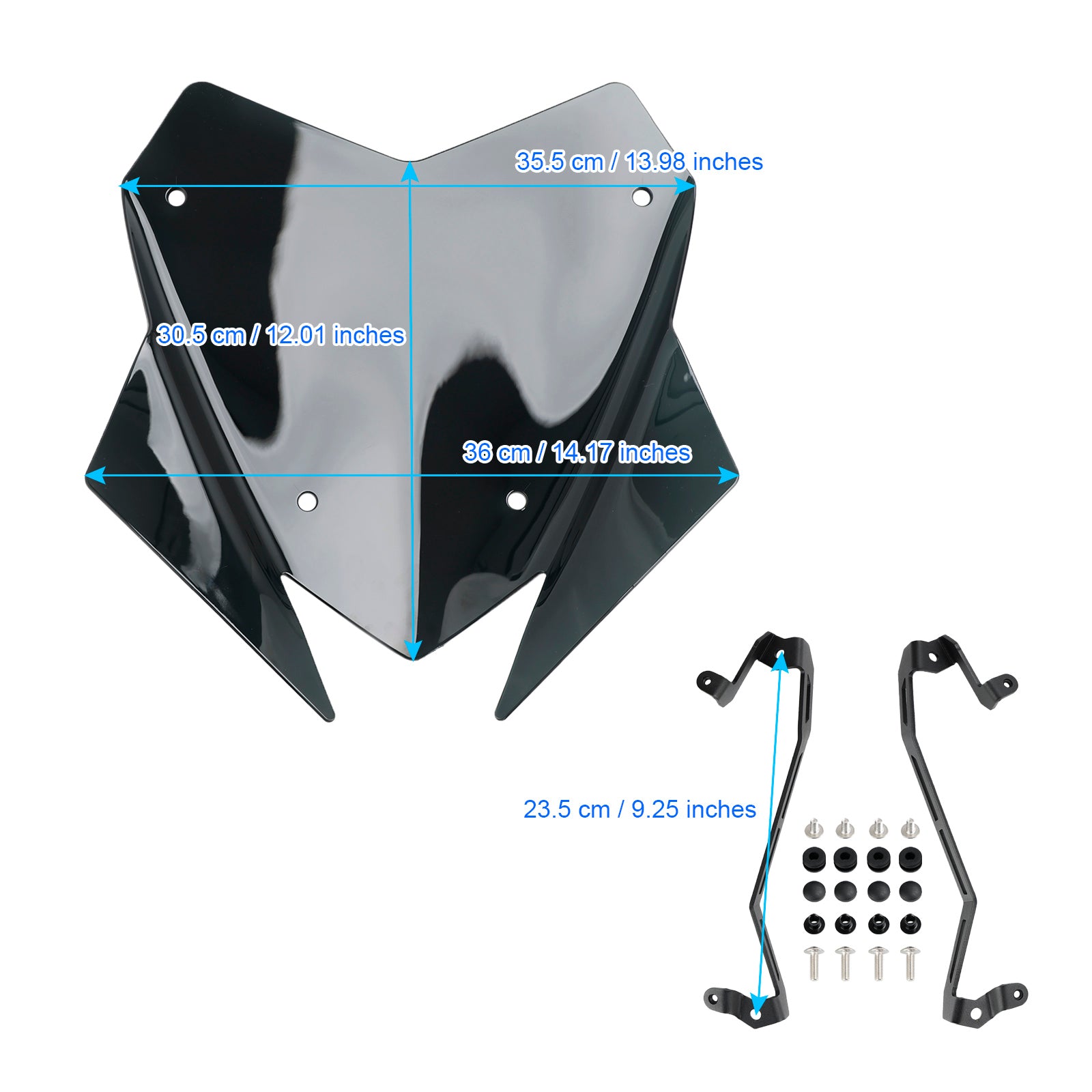 En pare-brise Ajustement pour Ducati Multistrada V4/S/S Sport 2021-2023