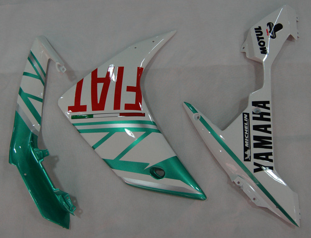 Amotopart 2007-2008 Yamaha YZF 1000 R1 Green & White Fairing Kit