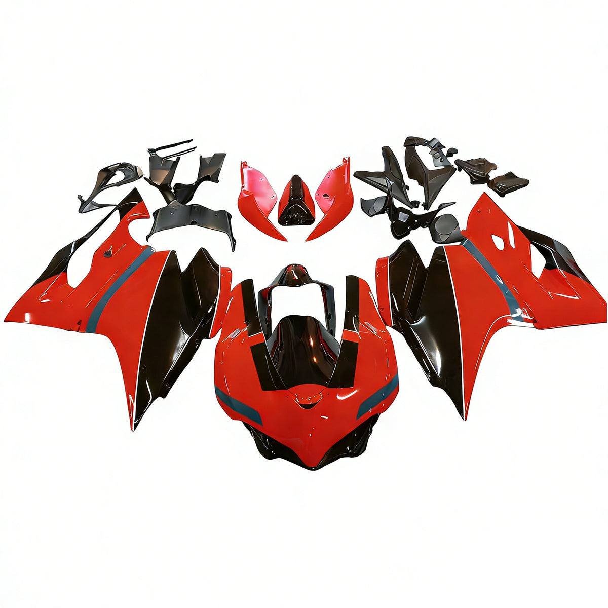 Kit de carenagem Amotopart 2015-2020 Ducati 959 vermelho preto