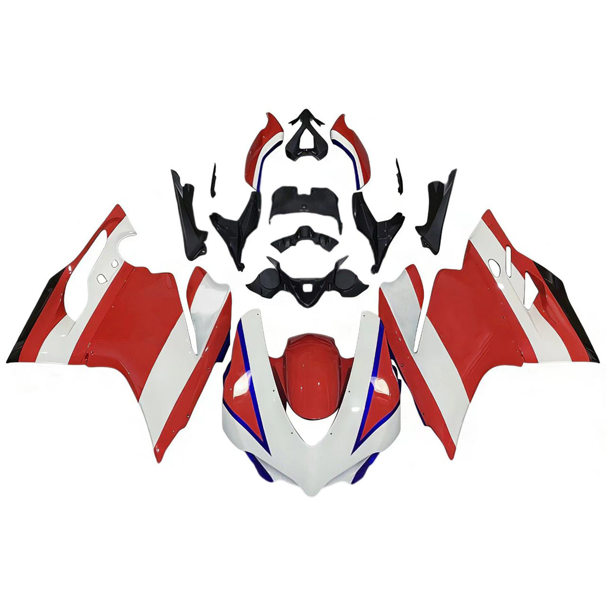 Amotopart 2015-2020 Ducati 959 Red White Fairing Kit