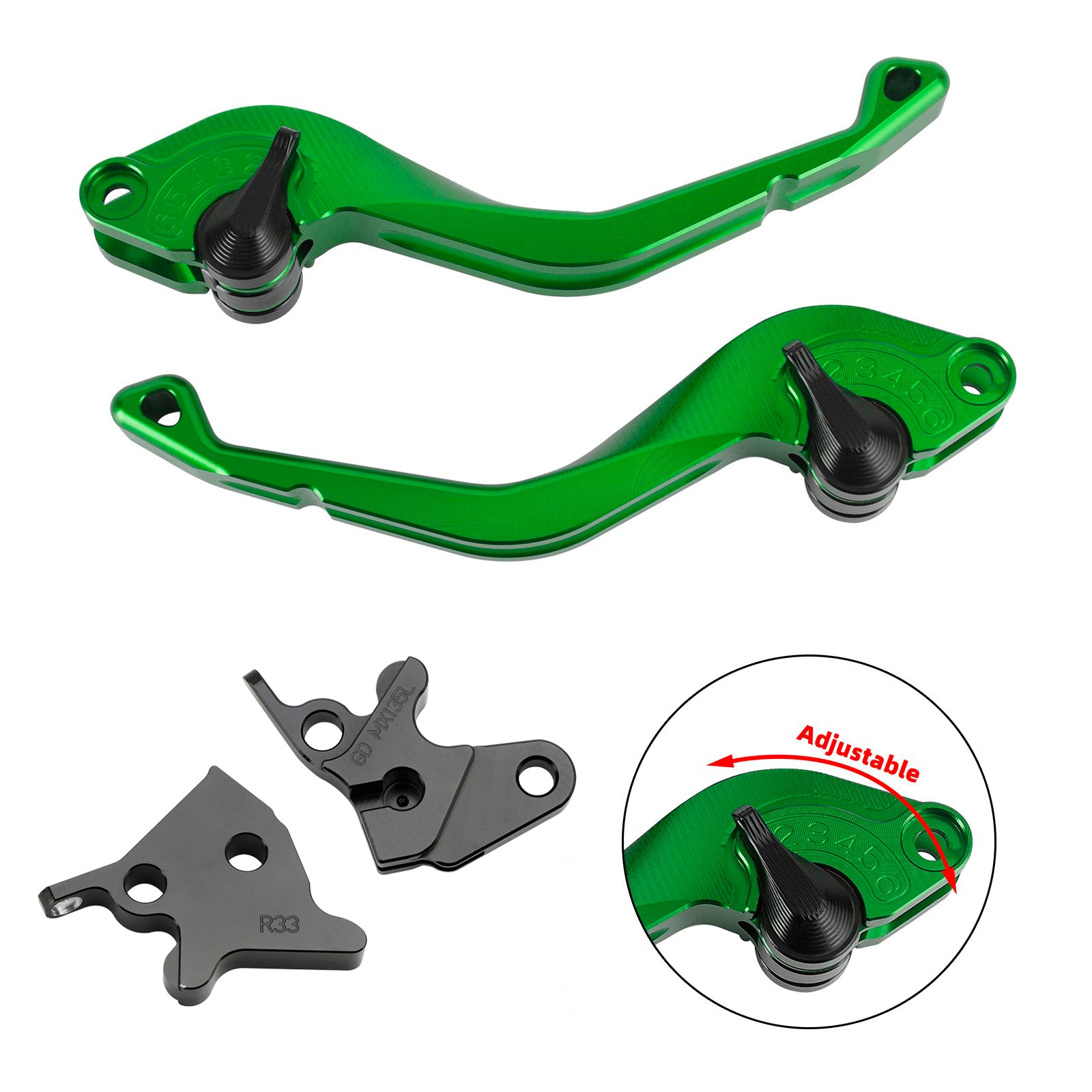 Yamaha YBR125 2005-2014 CNC Levier de frein à embrayage court CNC