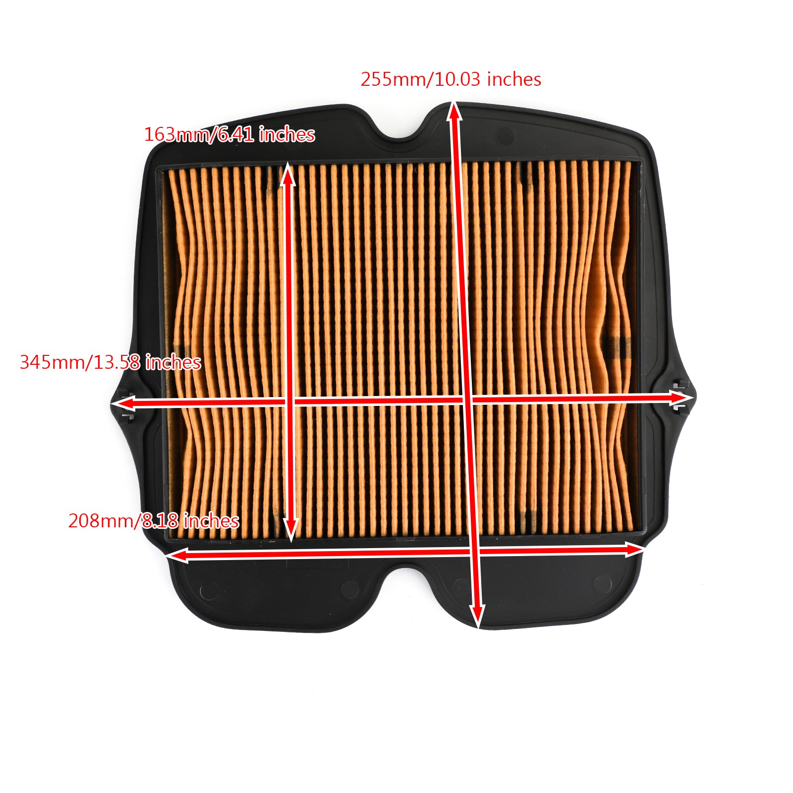 10-17 Honda VFR1200X VFR1200F čistič vzduchového filtru 17210-MGH-640 17210-MGE-000