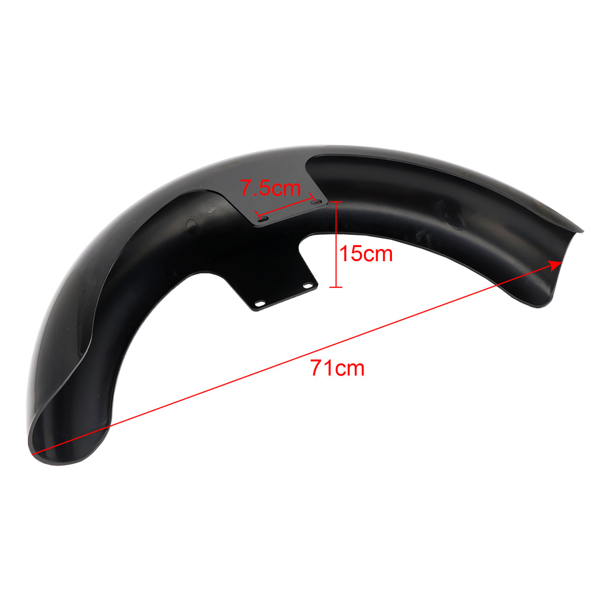 19palcové cestovní tašky Electra Street Road Glide Baggers FLHT FLHR Black Wrap přední blatník ABS