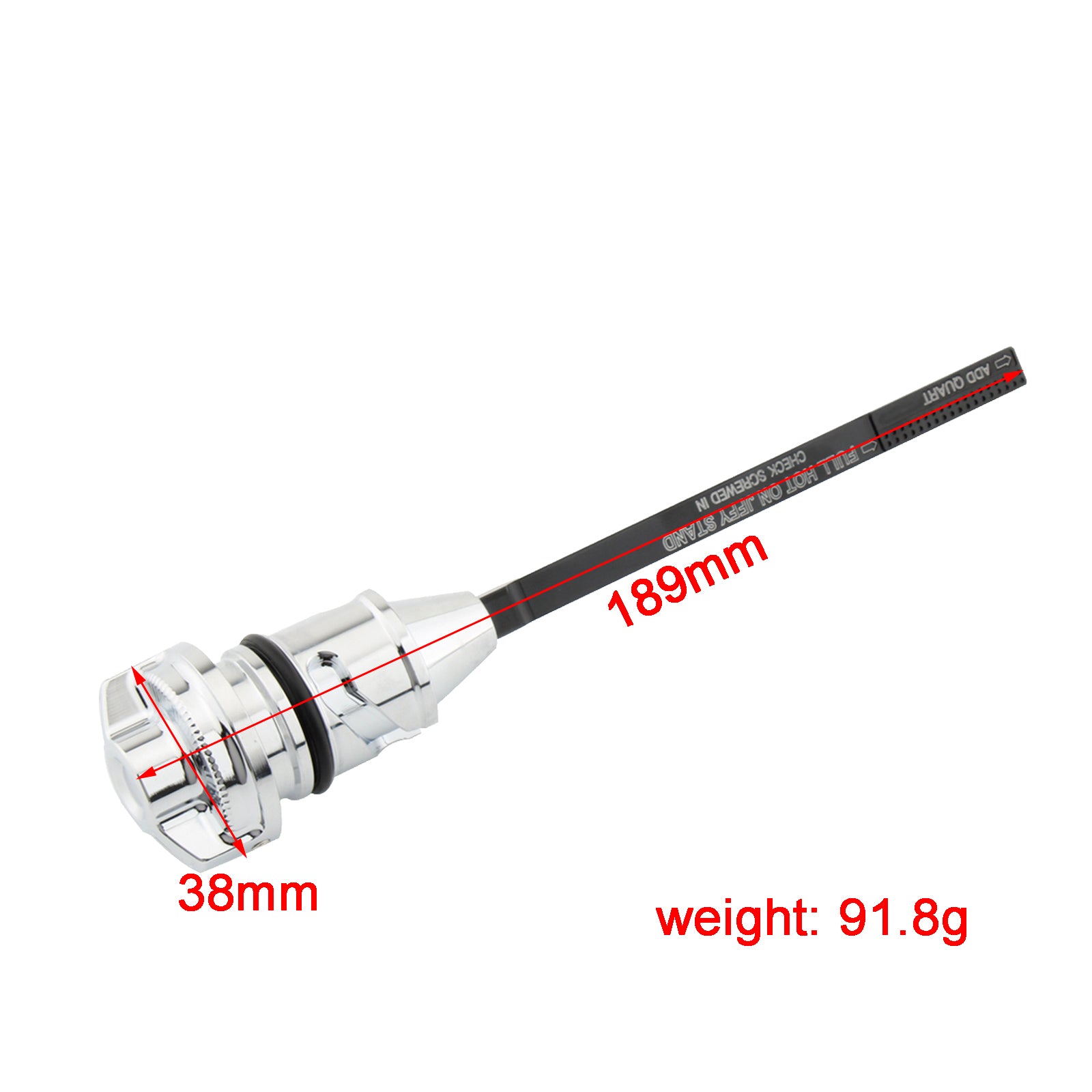 Harley Oil Dipstick Tank Cap Plug til Softail Breakout Standard Heritage Classic