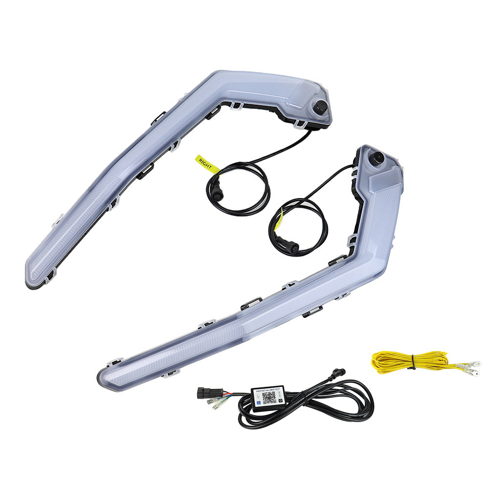 Front Signature Turn Signal Light RGB for Can Am Maverick X3 MAX 2017-2023