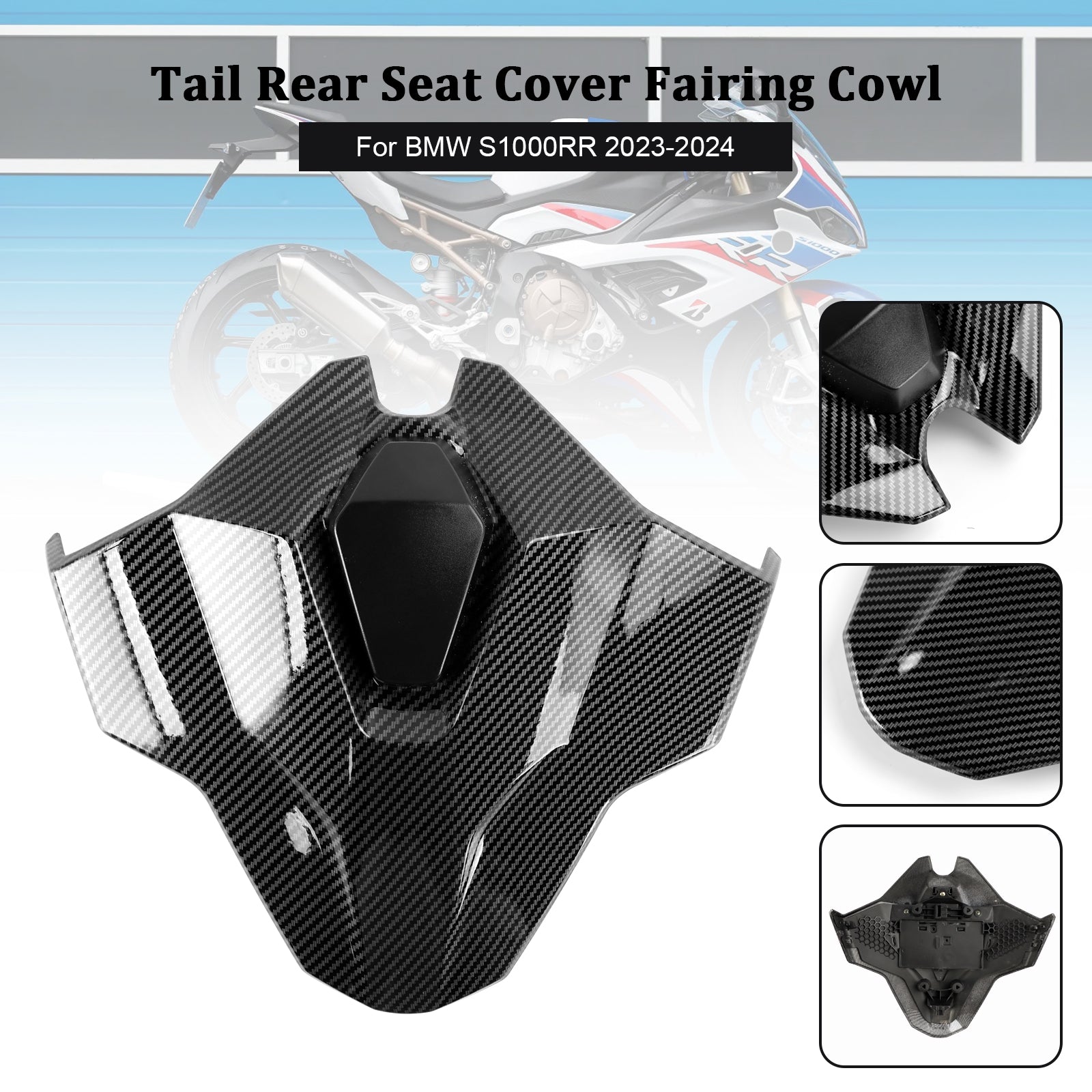 23-24 BMW S1000RR Svans baksäte Cover Fairing Cowl