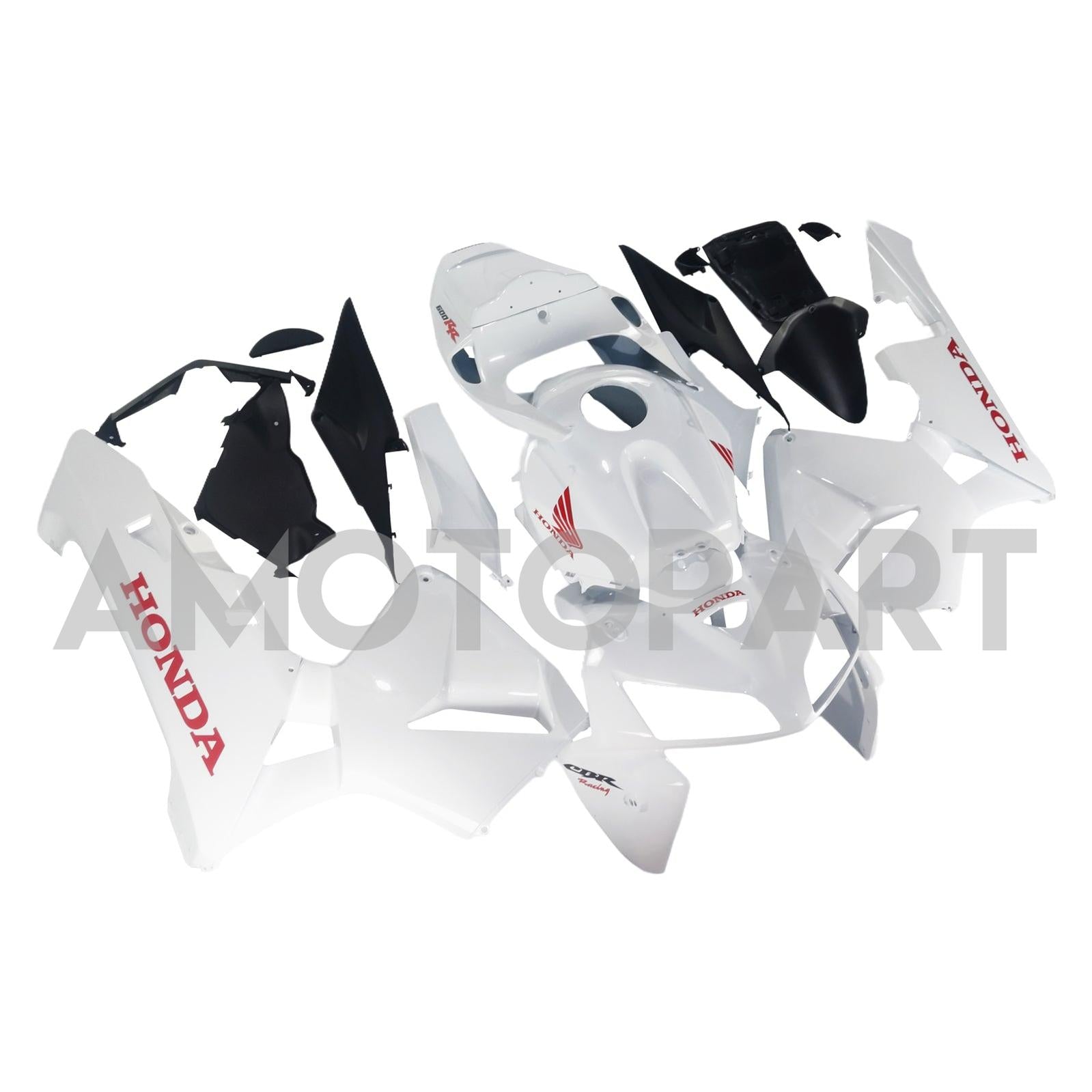 Amotopart 2005-2006 Honda CBR600RR White Fairing Kit