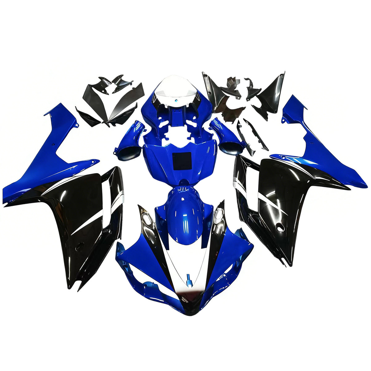 Amotopart 2007-2008 Yamaha YZF-R1 Blue Black White Fairing Kit