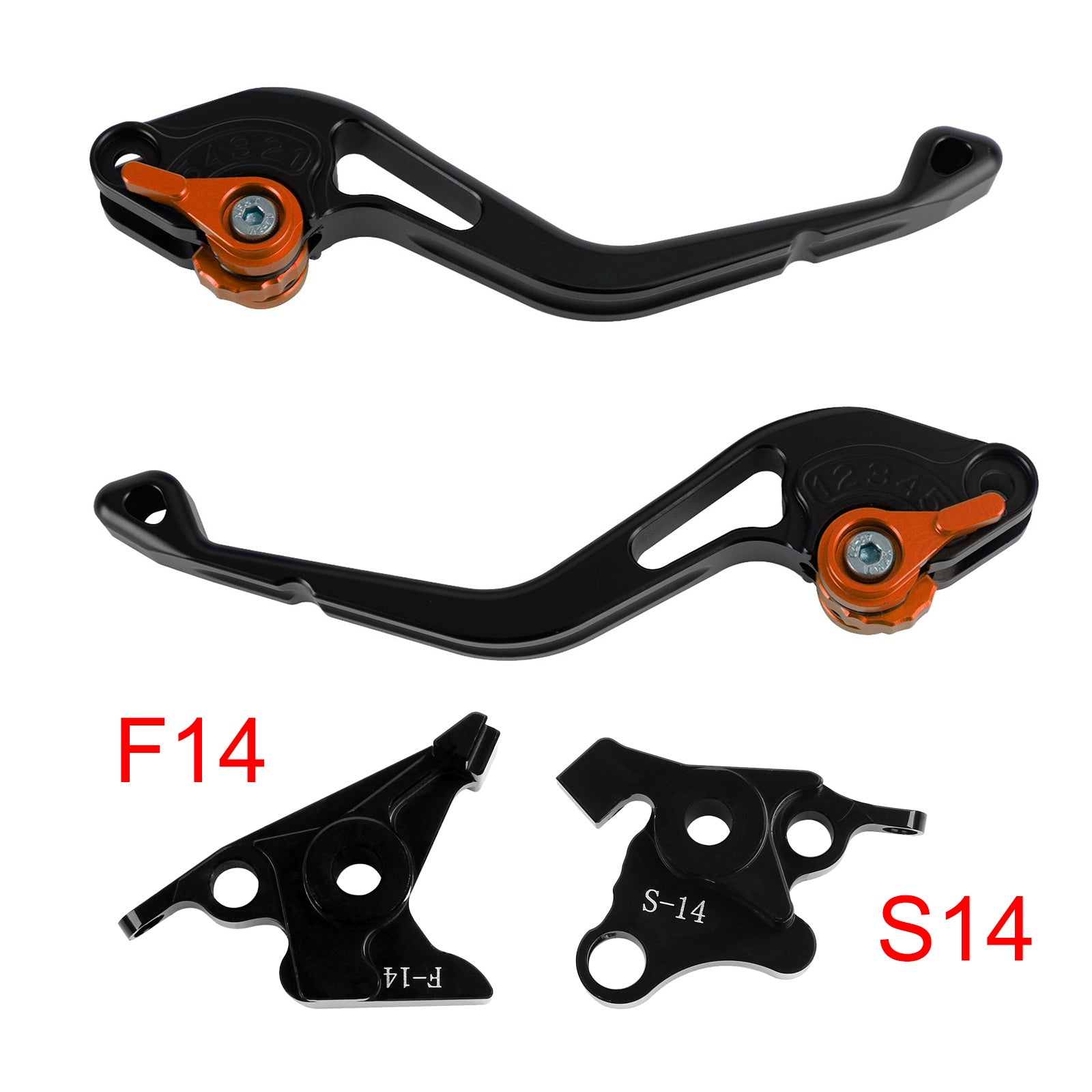 Suzuki GSF650 GSXR1300 DL1000 Orange NEW Short Clutch Brake Lever