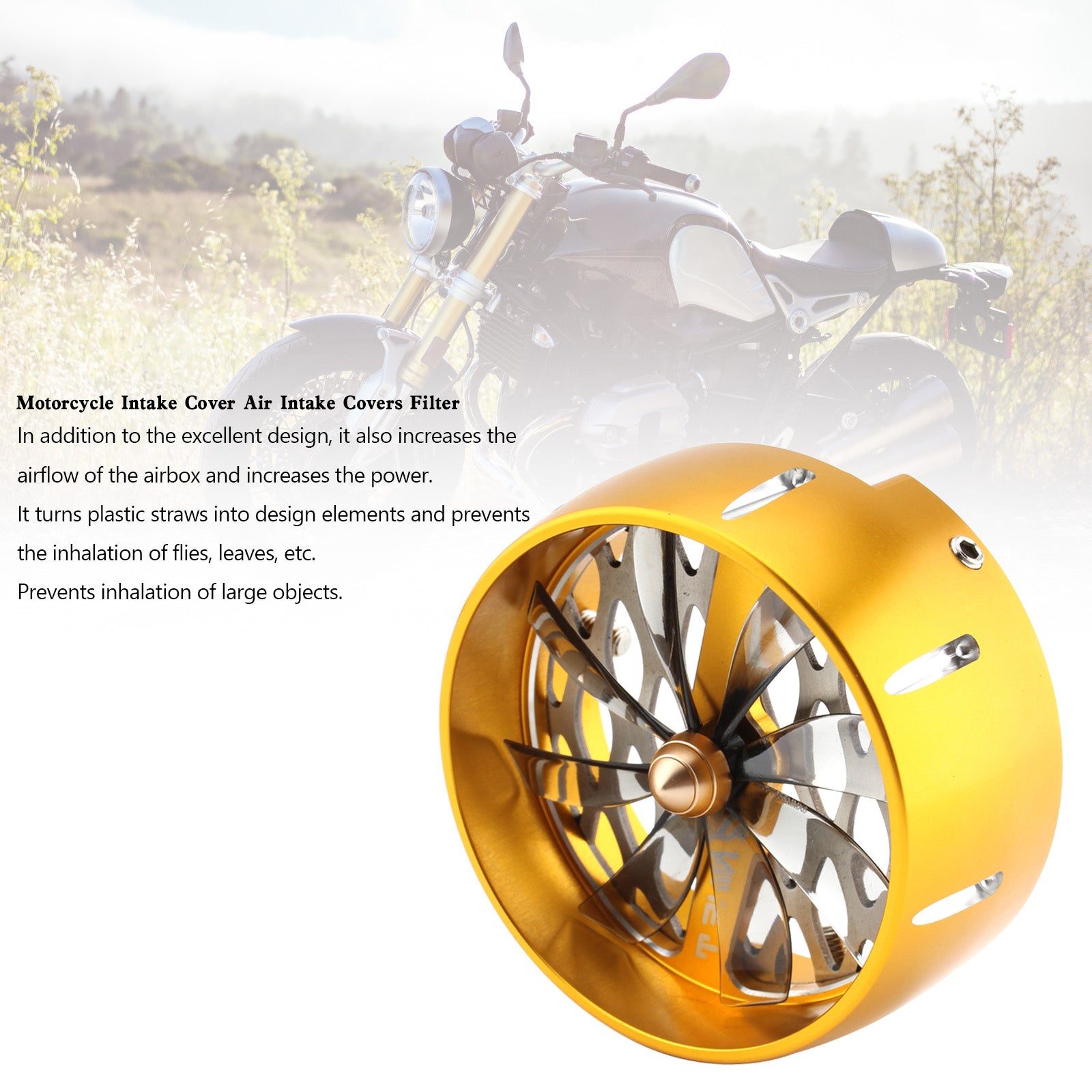 Cubierta de entrada de aire cubre filtro para BMW R Ninet Ninet R9T