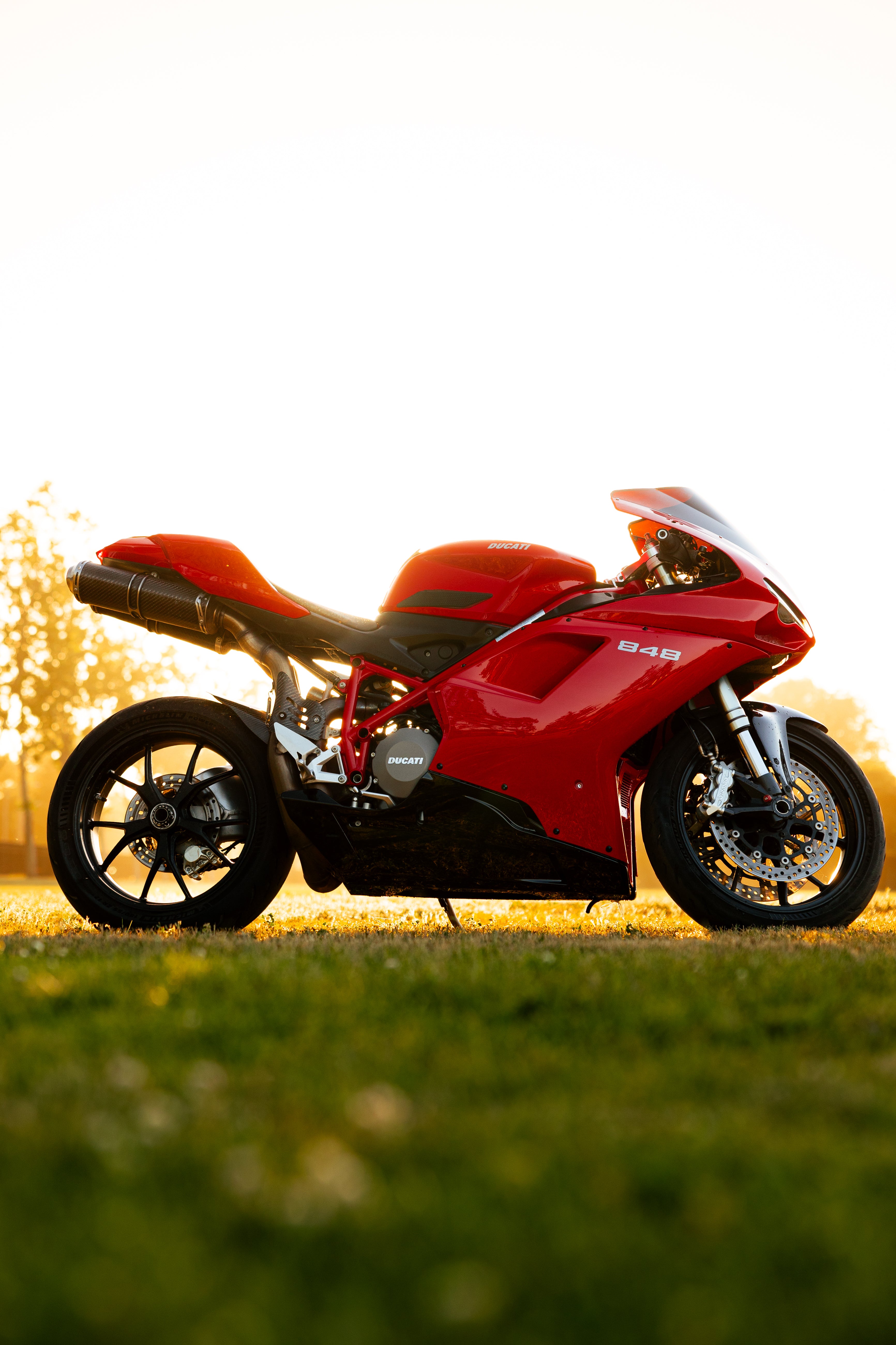 Amotopart All Years Ducati 1098 1198 848 Red Fairing Kit