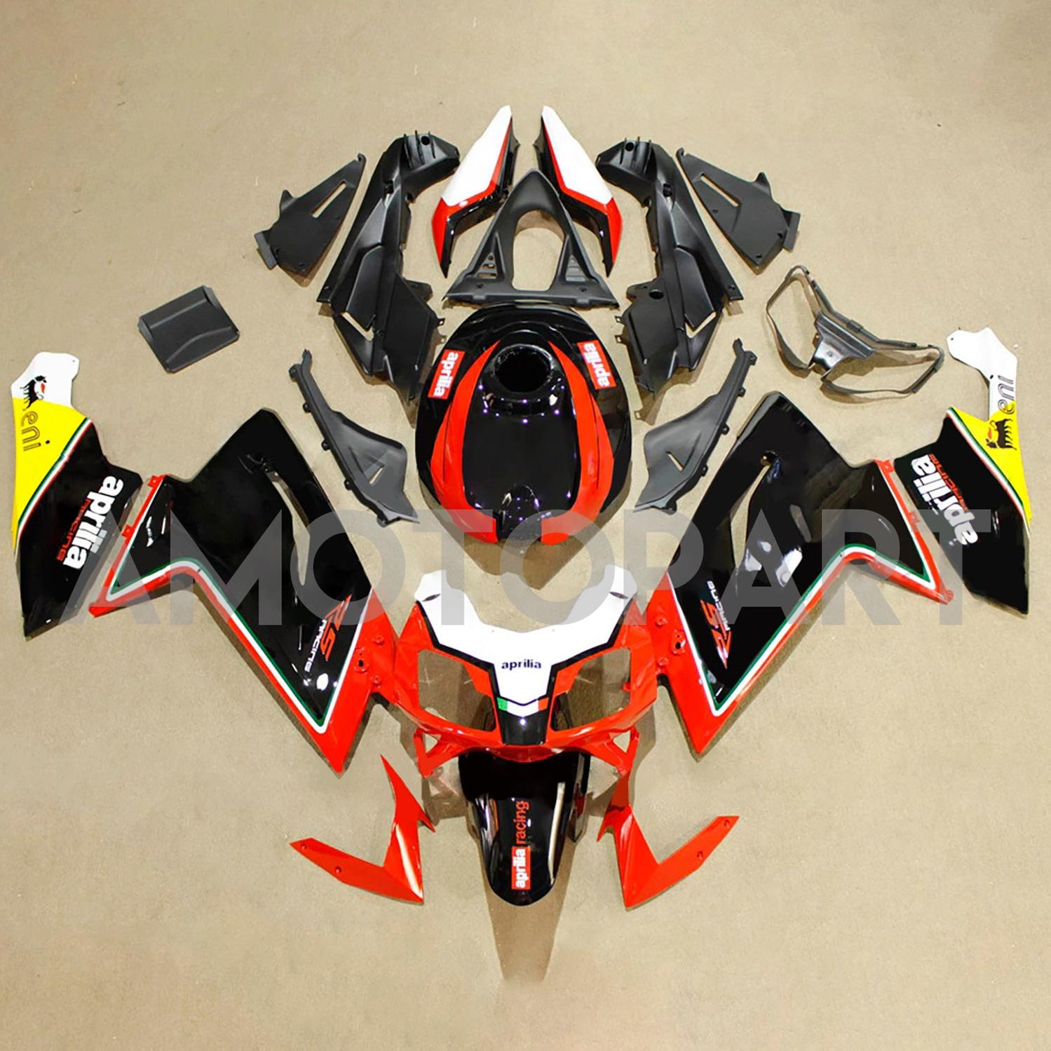 Amotopart 2006-2011 アプリリア RS125 ホワイト レッド ブラック イエロー フェアリングキット