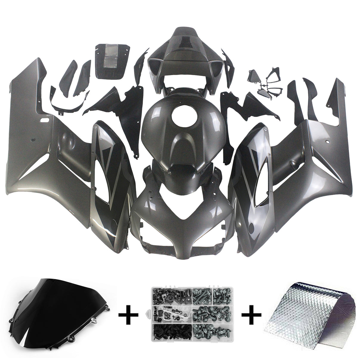 Amotopart 2004–2005 Honda CBR1000RR graues Verkleidungsset