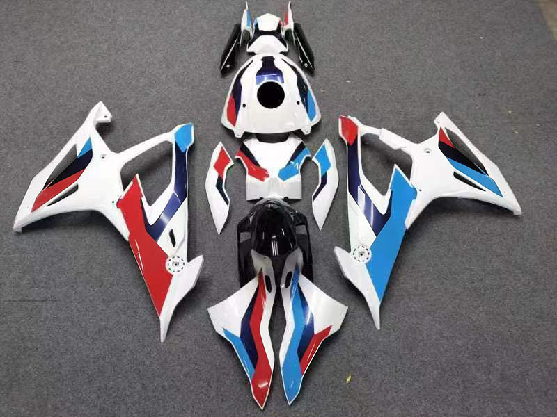 Amotopart 2019-2022 BMW S1000RR White Red Blue Fairing Kit