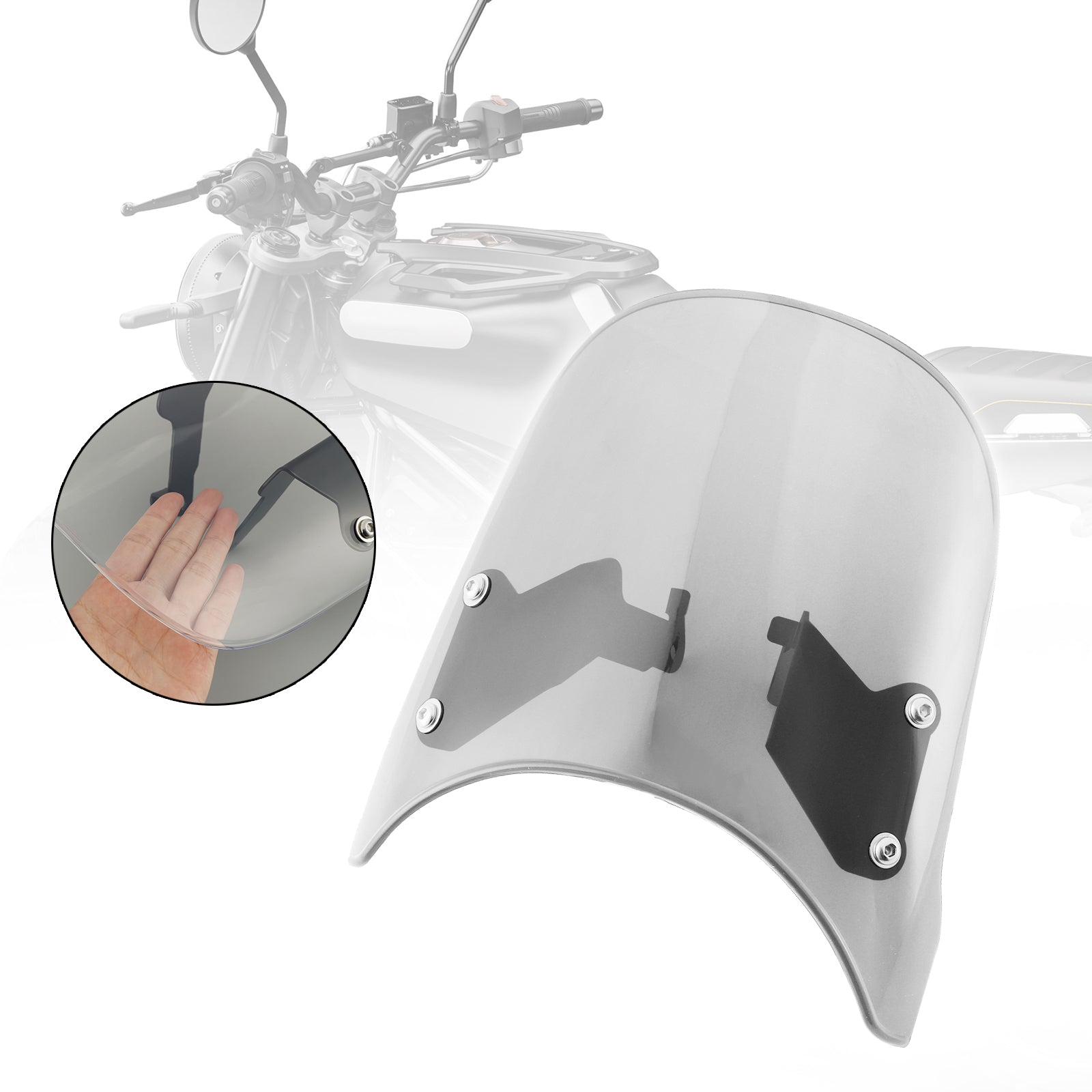 19-23 Husqvarna Vitpilen 401 Svartpilen 401 voorruit voorruiten