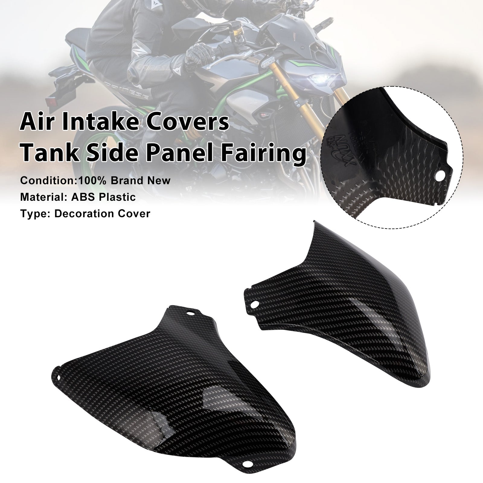 2025-2026 Kawasaki Z900 Air Intake Covers Tank Side Panel Fairing
