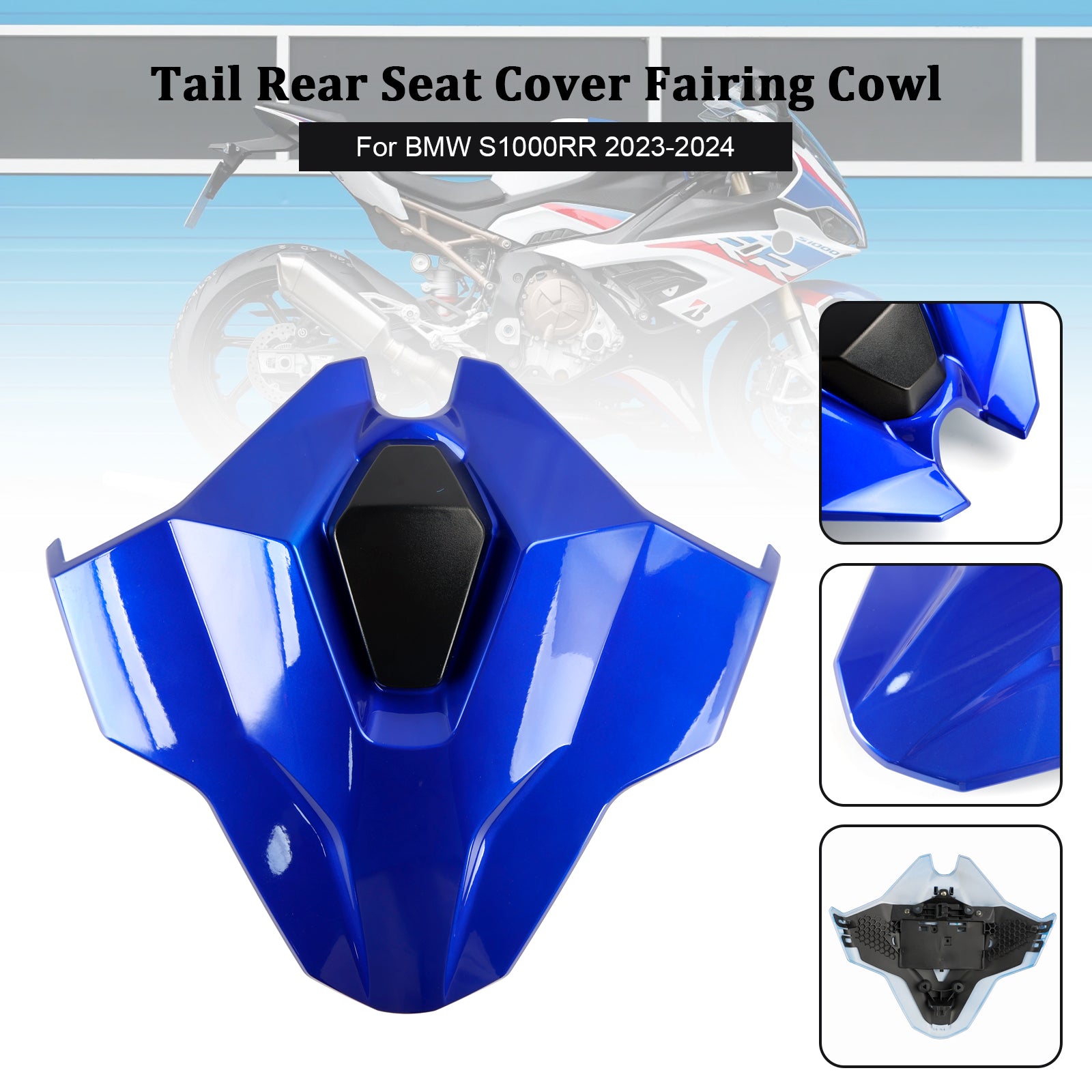 23-24 BMW S1000RR Svans baksäte Cover Fairing Cowl