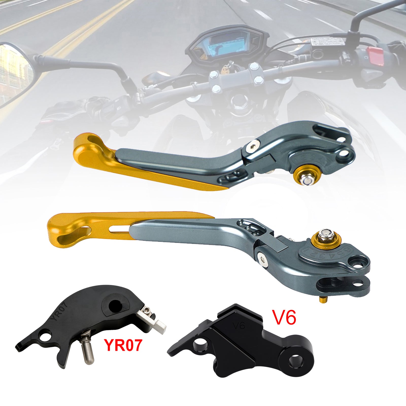 2024–2025 Yamaha XSR900 XSR900GP MT-09 verstellbarer Kupplungsbremshebel