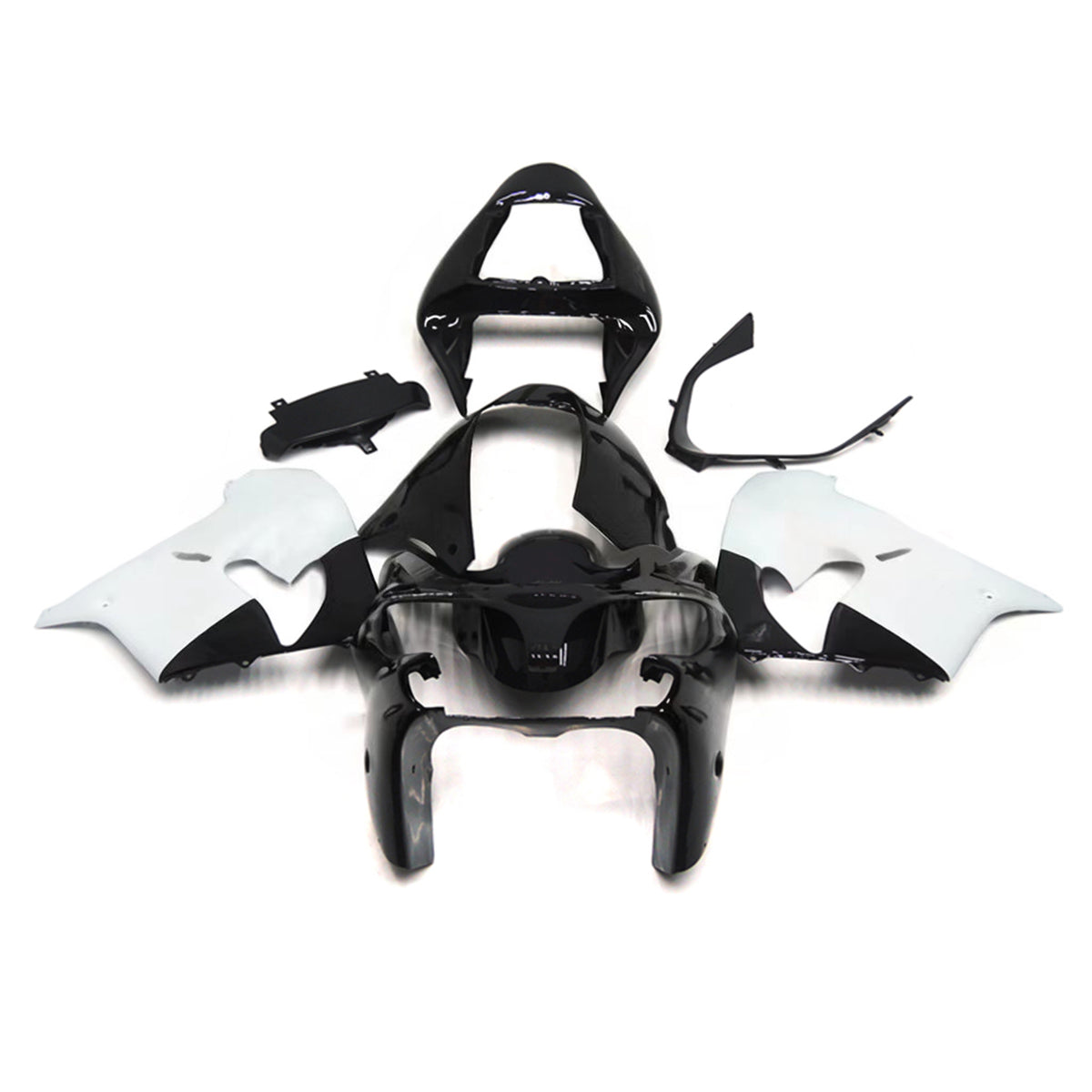 Amotopart 2002-2003 Kawasaki ZX-9R Grey Black White Kiting Kit