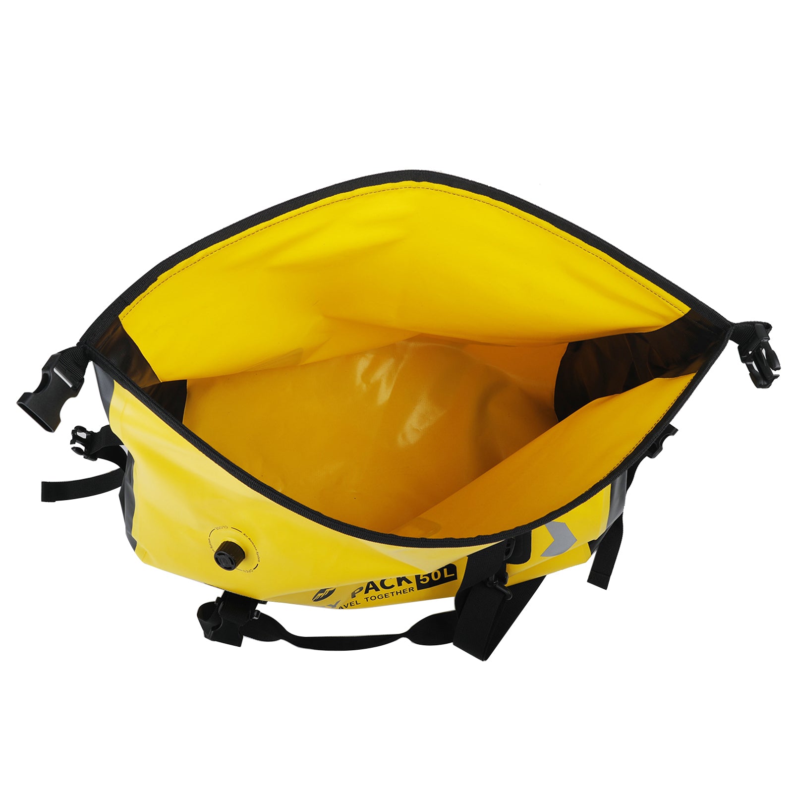 Motorbike Tail Bag Side Saddlebag Tail Bag Luggage Pouch Storage 50L Yellow