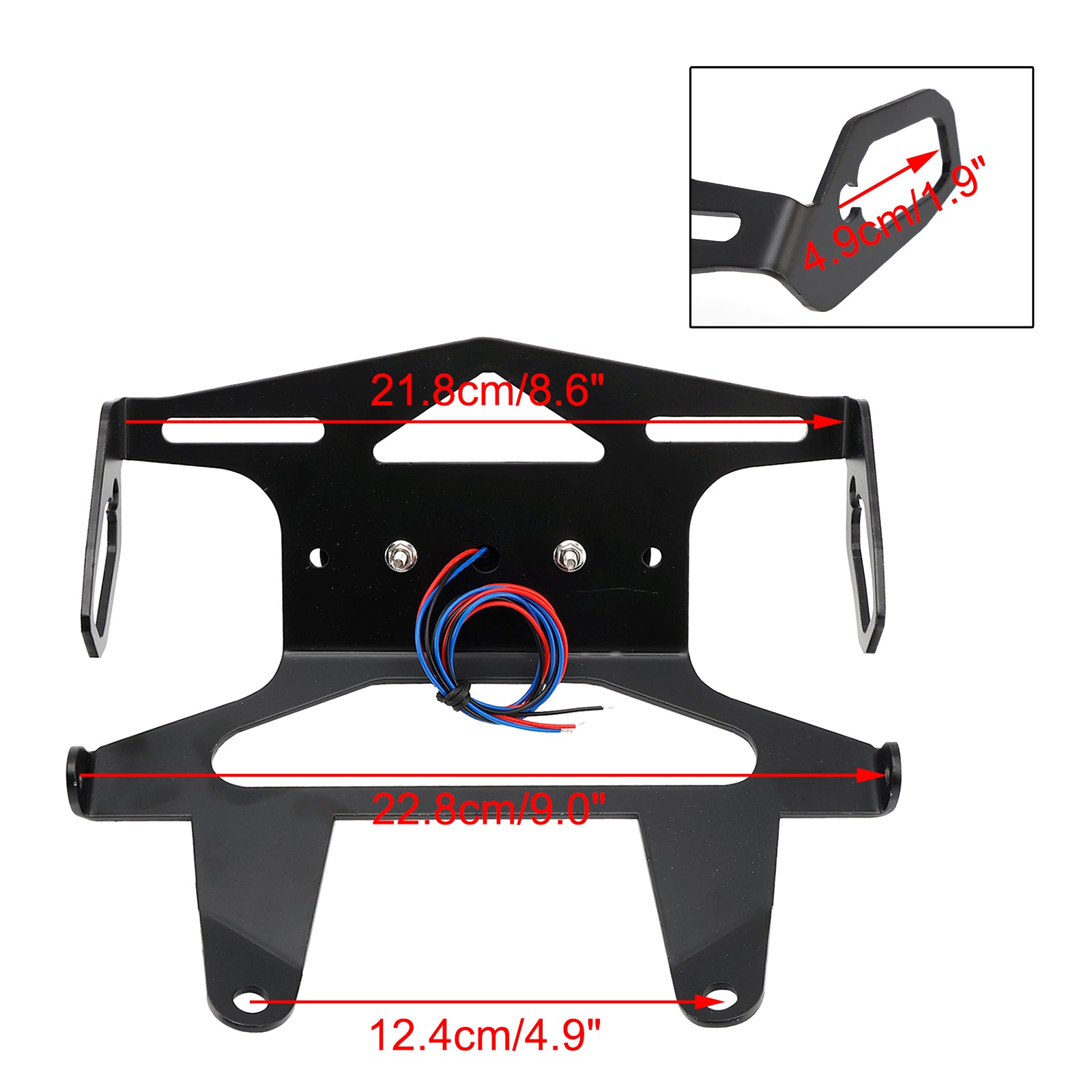 24-25 Kawasaki Eliminator 400 450 500 License Plate Holder Frame Bracket