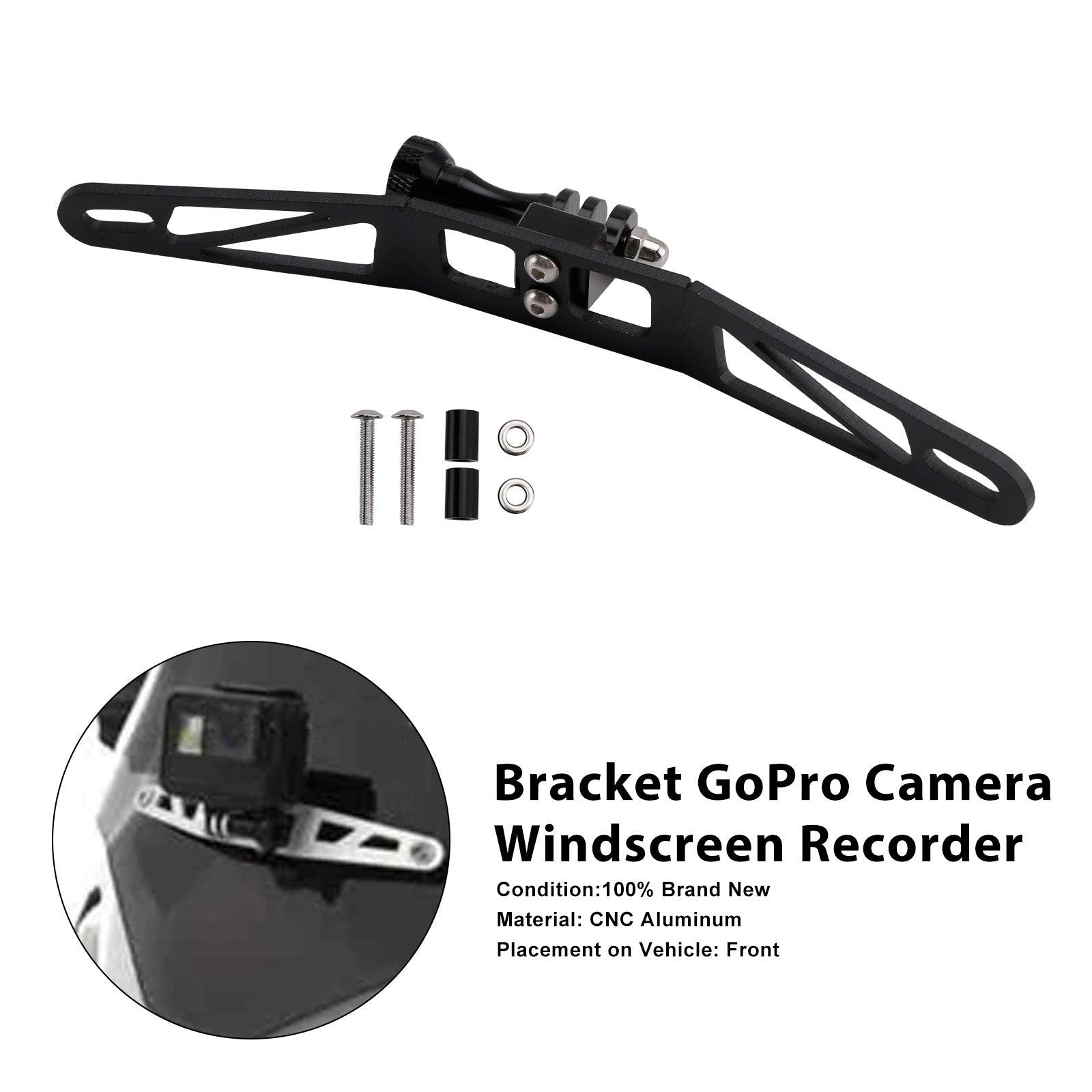 BMW R1300GS S1000XR F900XR F850GS Bracket GoPro Camera Windscreen