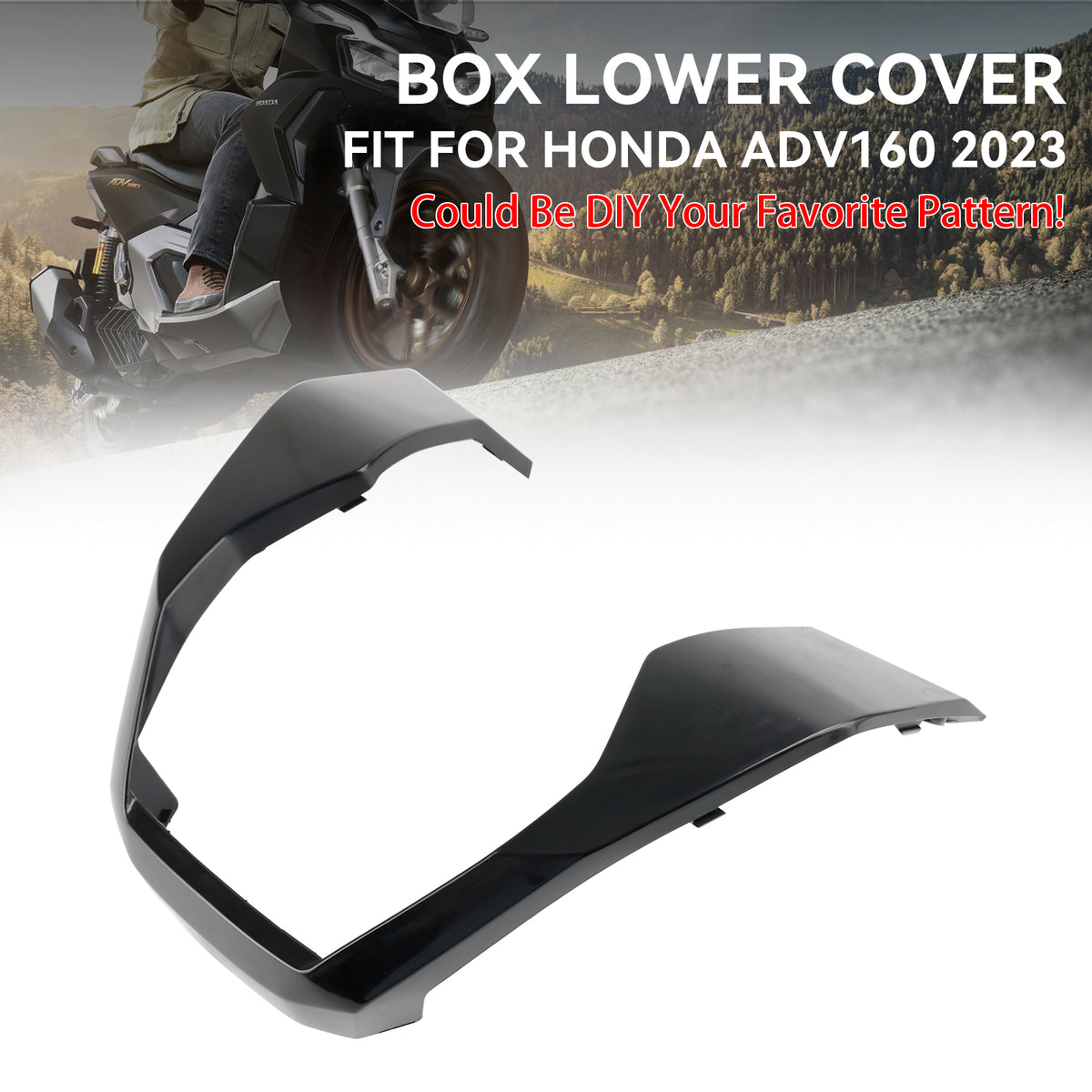 2023-2024 Honda ADV 160 Unpainted Middle box lower cover Fairing Cowl
