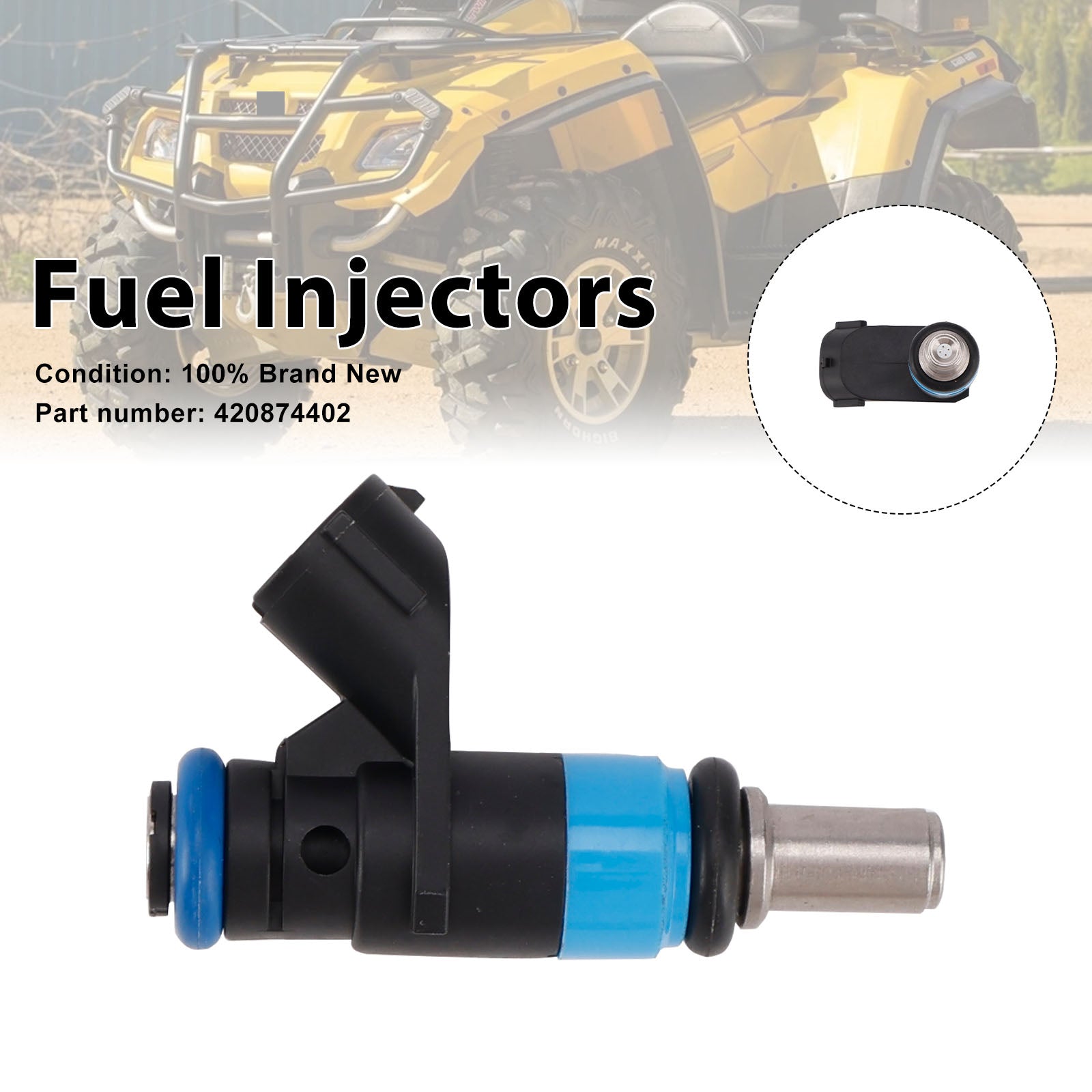 2006-2008 Can-Am Outlander MAX 800 420874402 Fuel Injectors