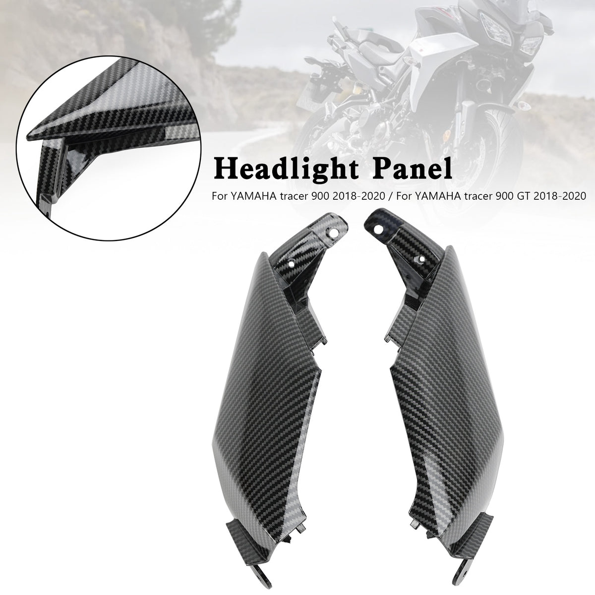 2018-2020 Yamaha Tracer 900 / GT Carbon Cover Headlight Panel Fairing
