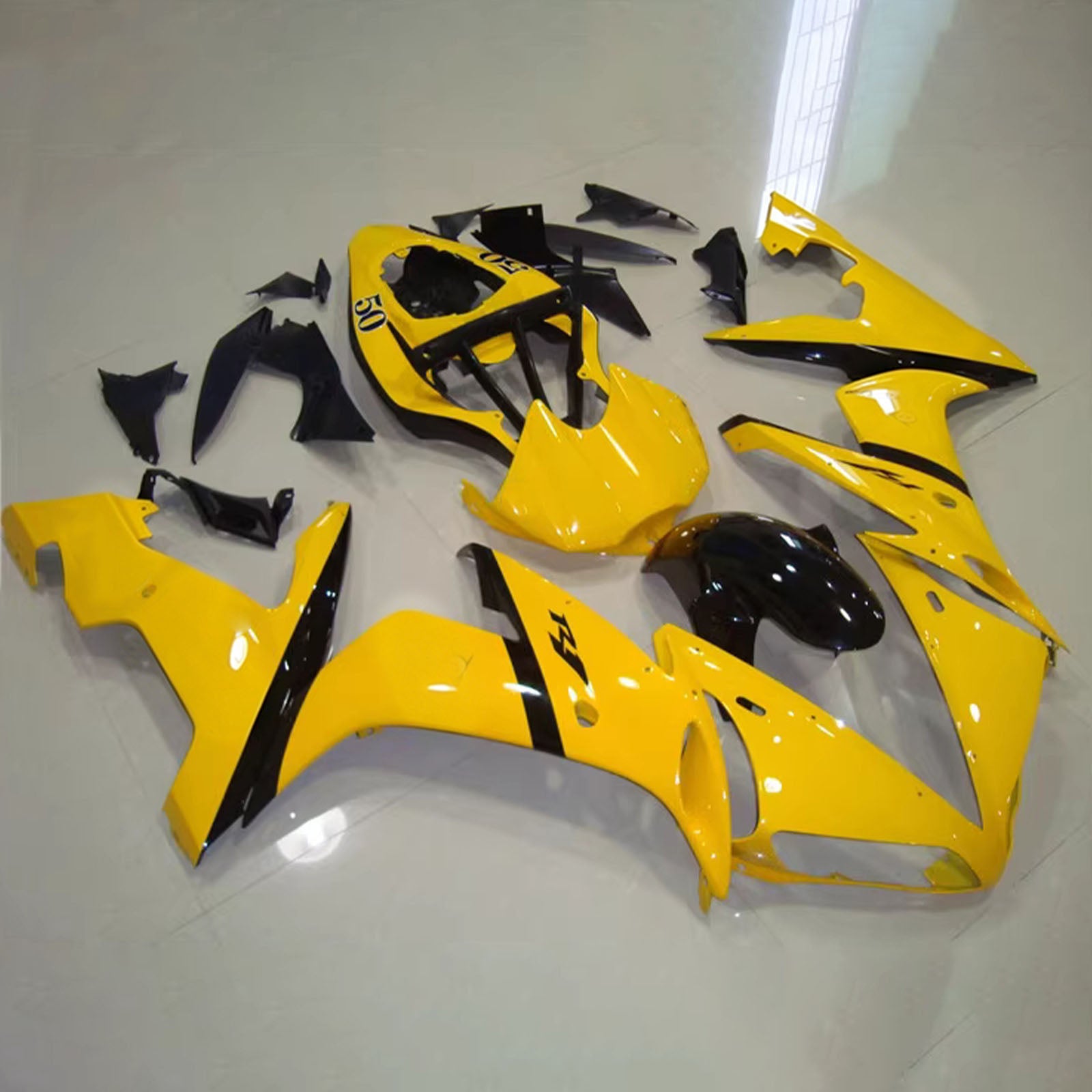 Amotopart 2004-2006 Yamaha YZF 1000 R1 Yellow Fairing Kit